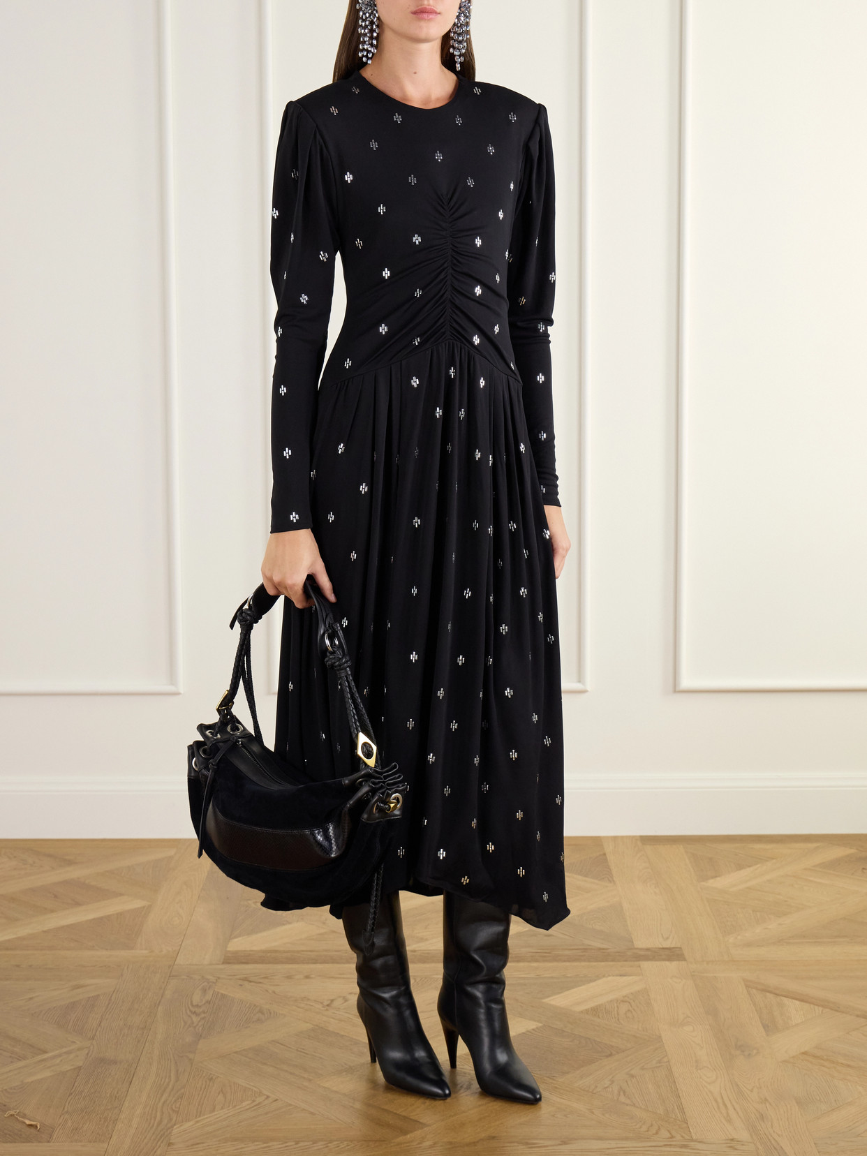 Maia Snake-Effect Shoulder Bag