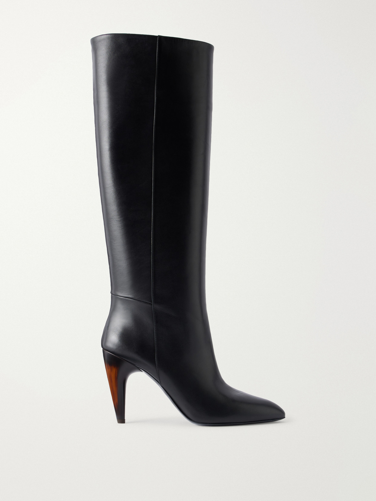 Isabel Marant Jany 100 Leather Knee Boots In Black