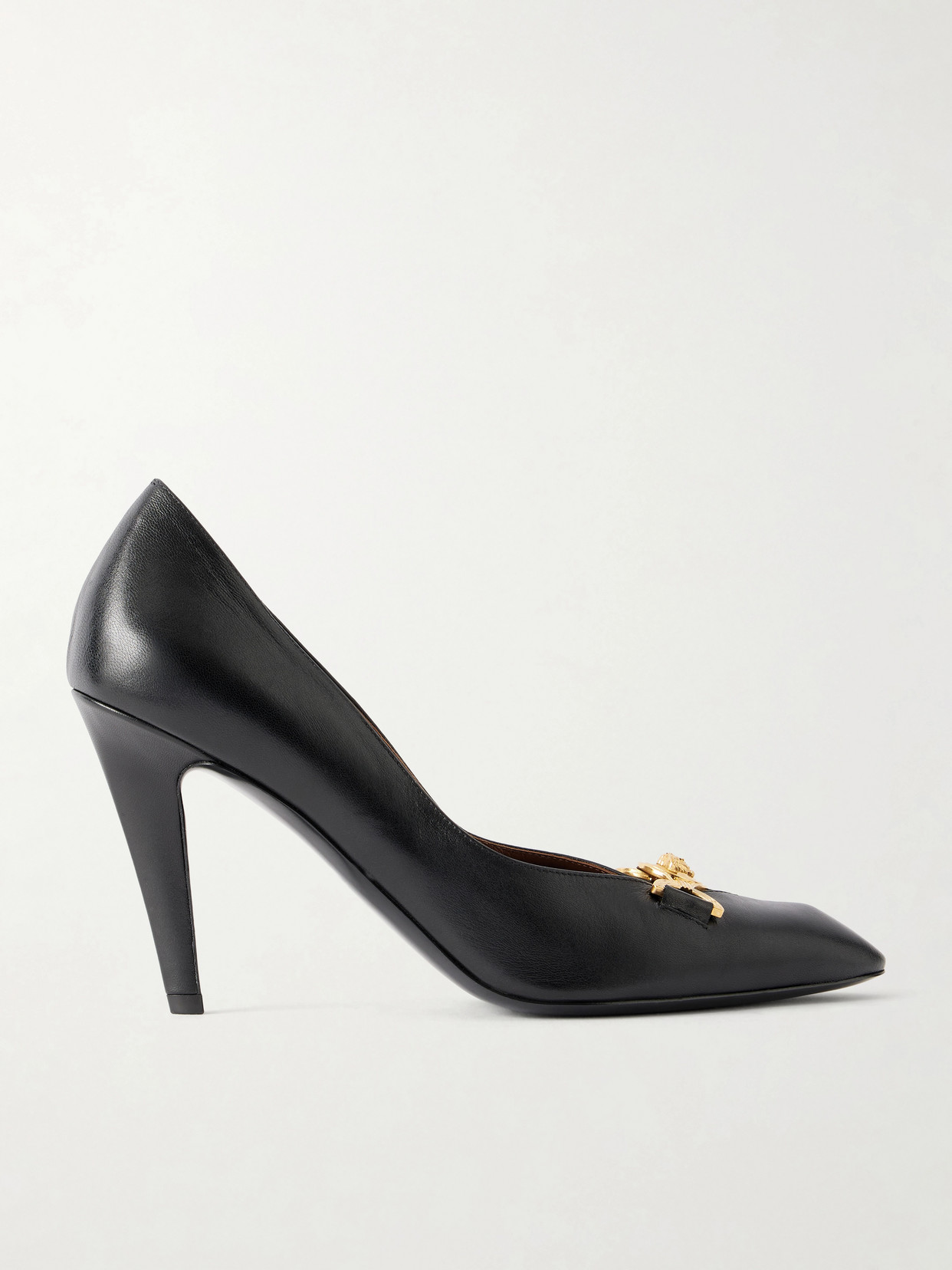 Clelia 90 Medusa-Embellished Pumps