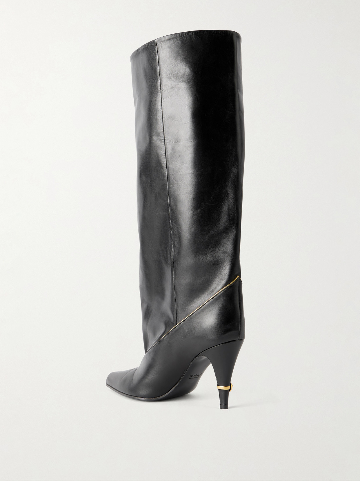 Gianni 90 Calf Leather Knee Boots