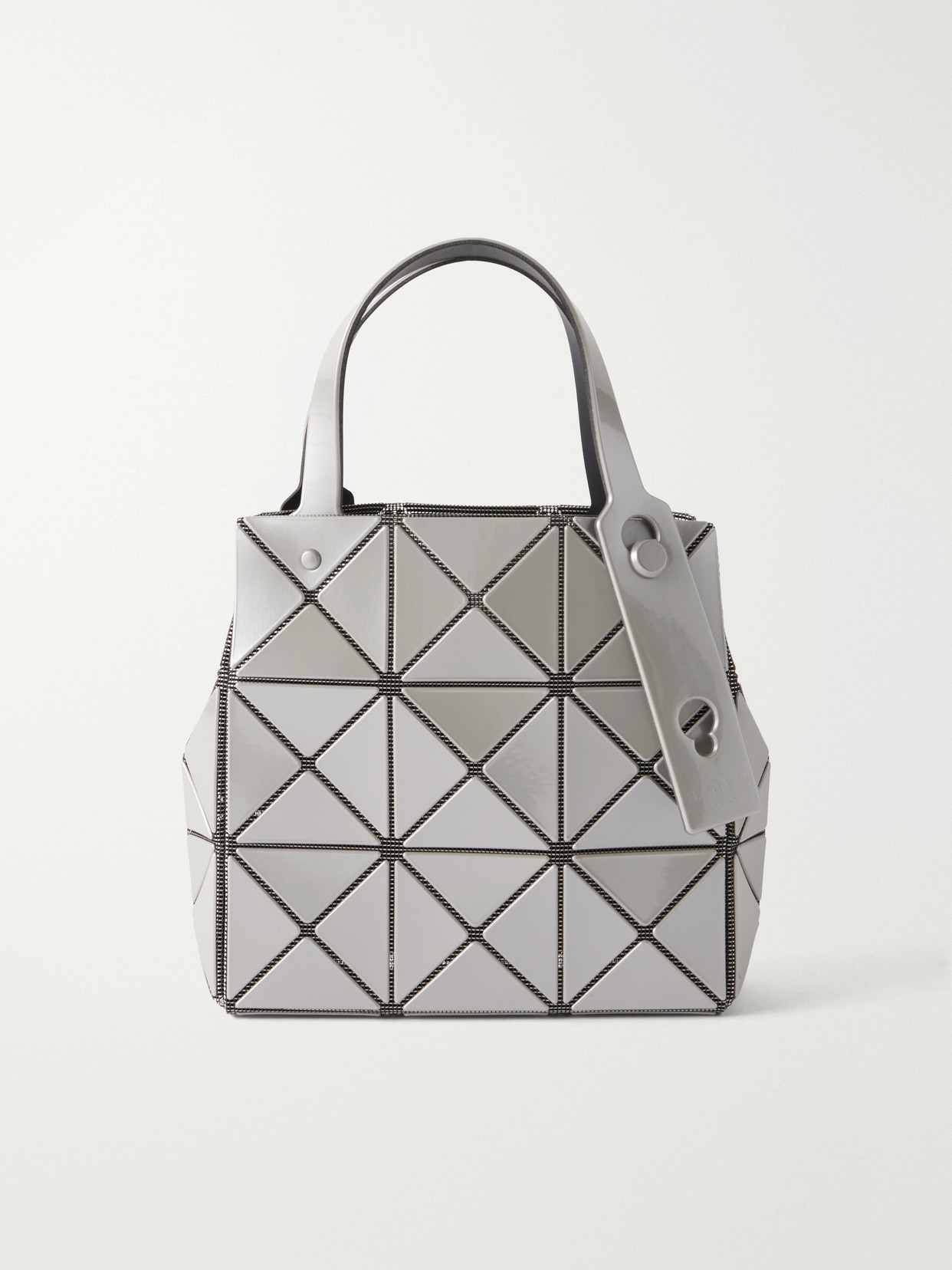 Bao Bao Issey Miyake Carat Rubber Mini Tote In Gray