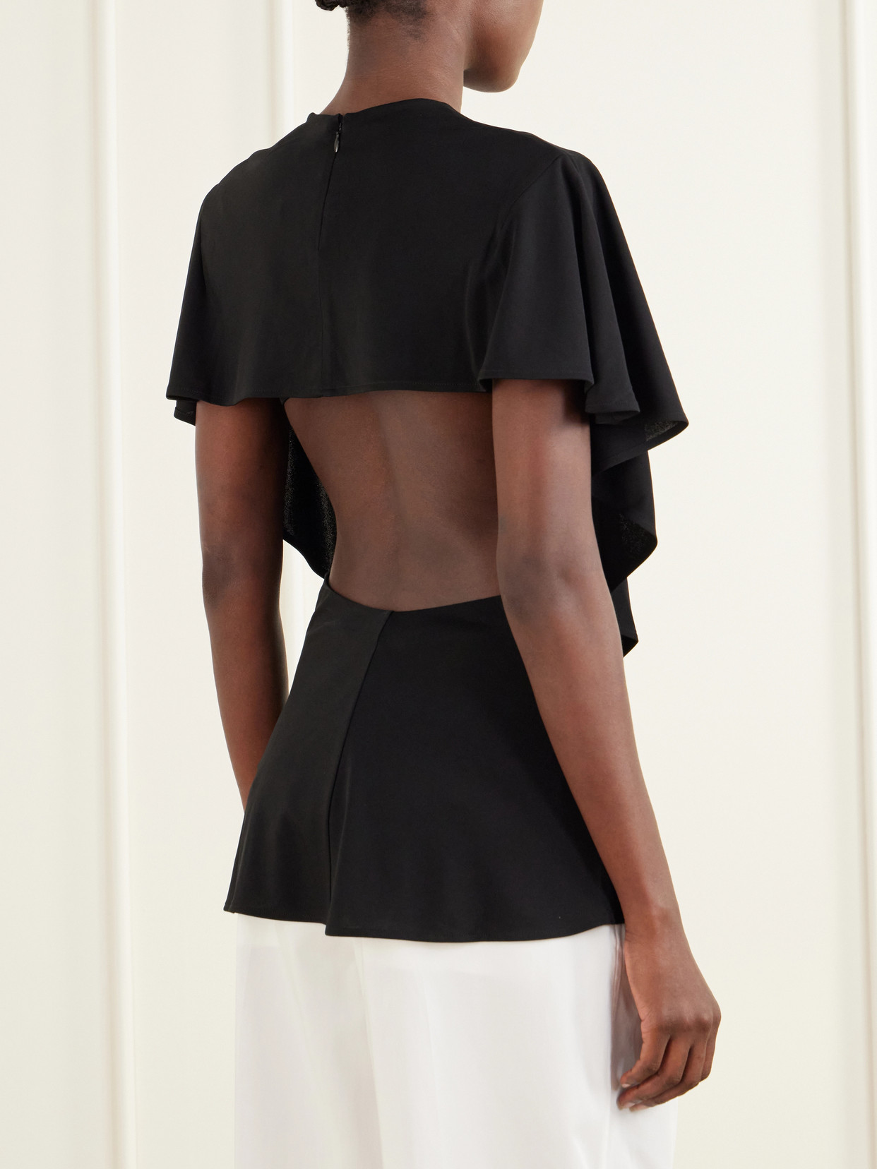 Le Haut Pisco Draped Crepe Blouse