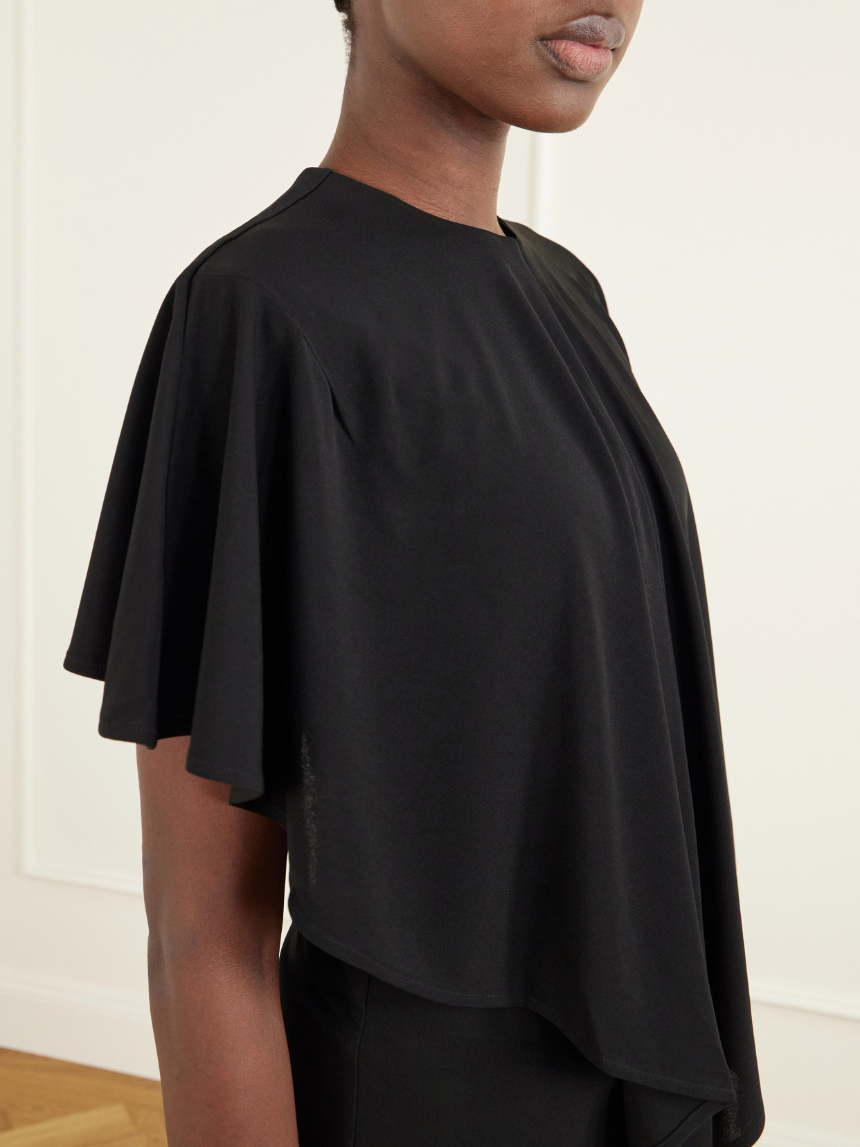 Le Haut Pisco Draped Crepe Blouse