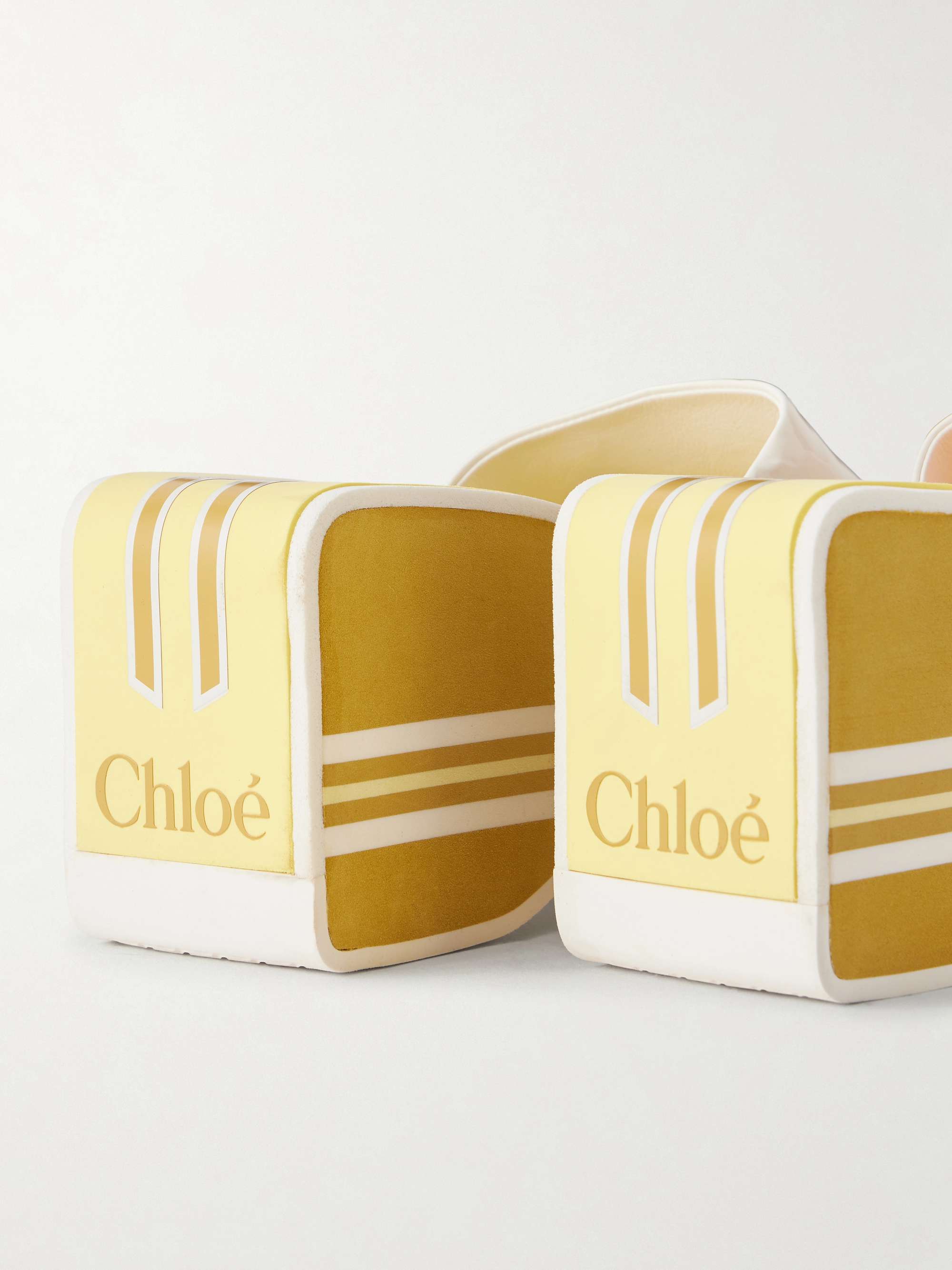 CHLOÉ Swimming Cool patent-leather sandals | NET-A-PORTER