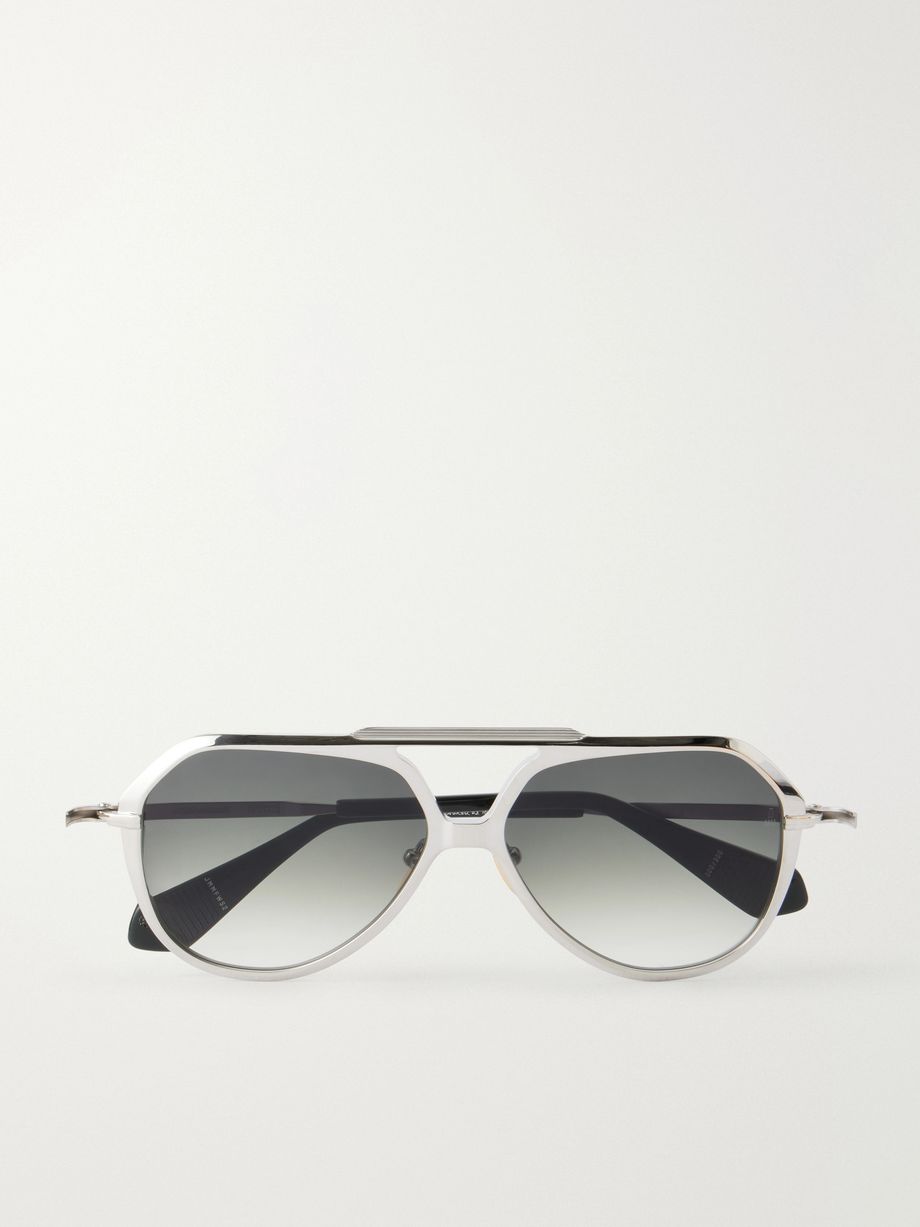 + Lou Lou de La Falaise Louise aviator-style titanium sunglasses