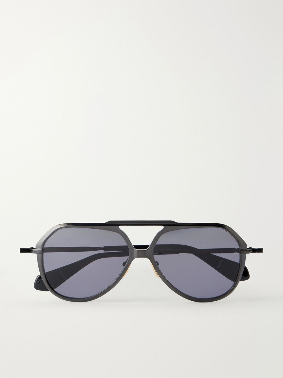 + Lou Lou de La Falaise Louise aviator-style titanium sunglasses