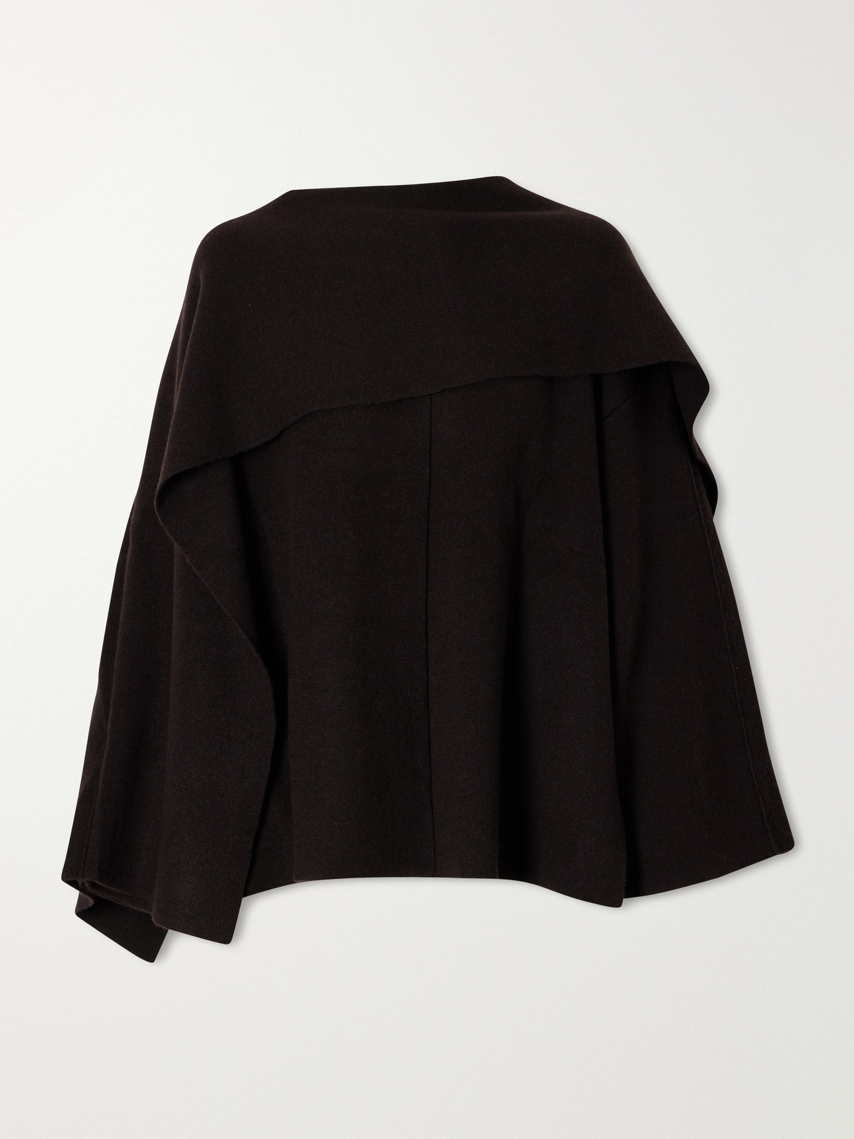 Nessa Scarf-Detailed Double-Faced Cashmere Coat