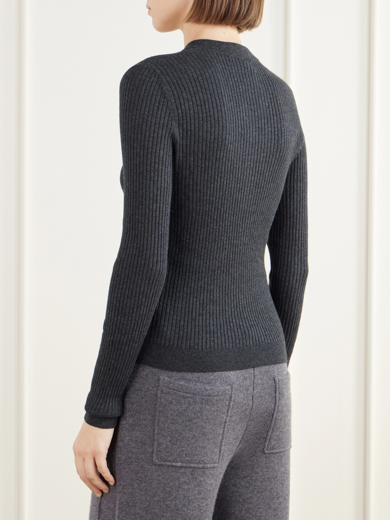 Marguerite Ribbed Cotton And Cashmere-Blend Sweater