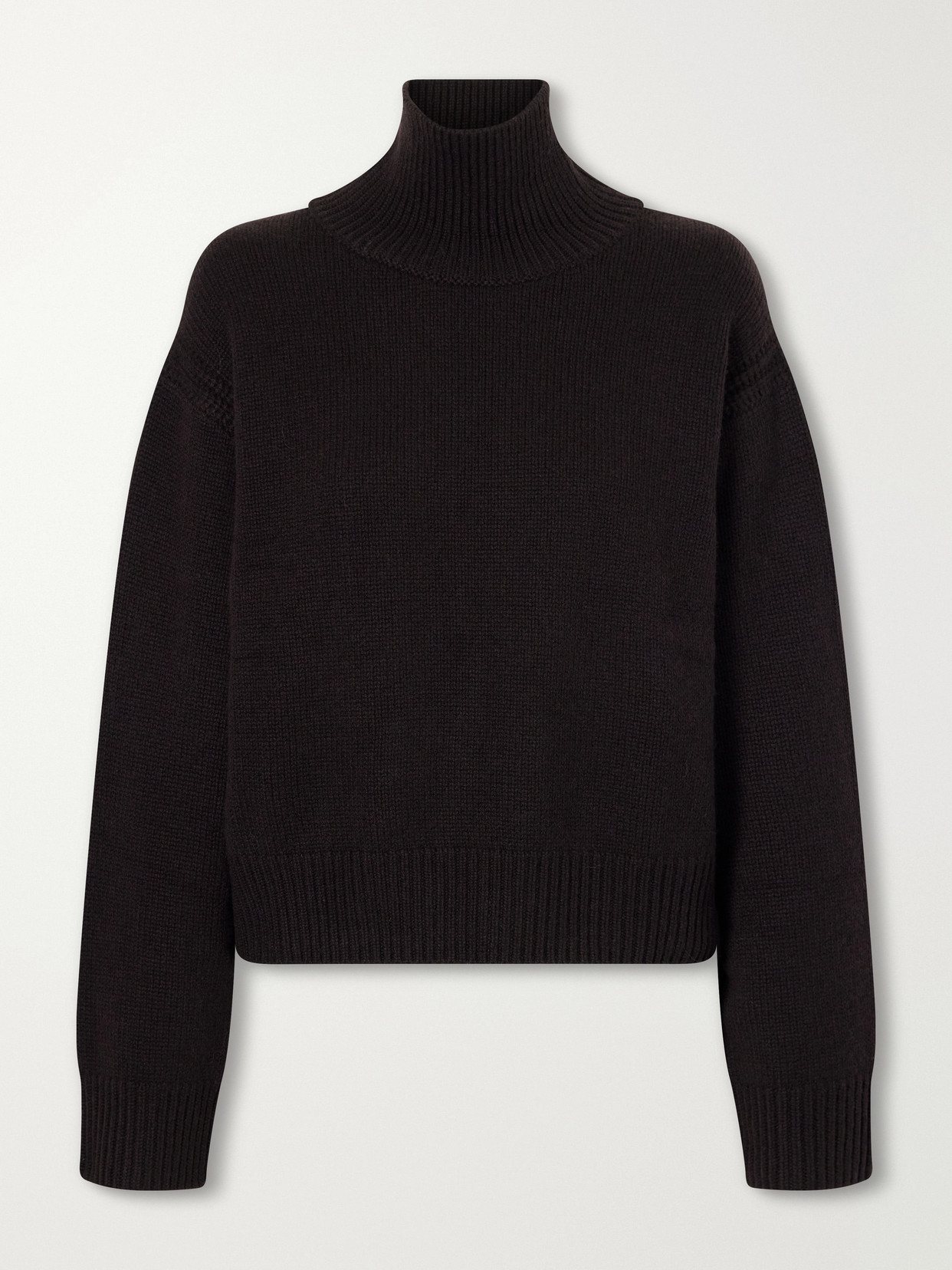 Lisa Yang Tiona Open-back Cashmere Turtleneck Sweater In Black