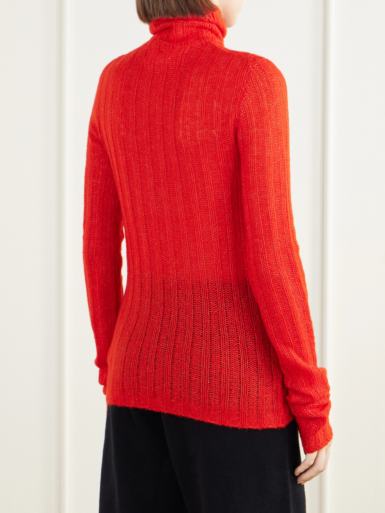 Emiliana Ribbed Cashmere And Silk-Blend Turtleneck Sweater