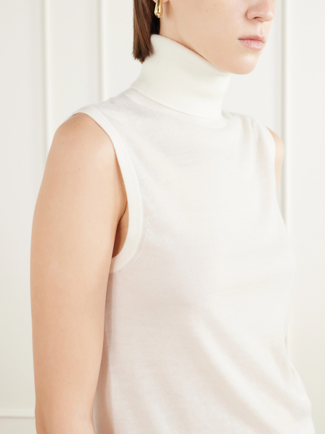 Marelyn Cashmere Knitted Turtleneck Top