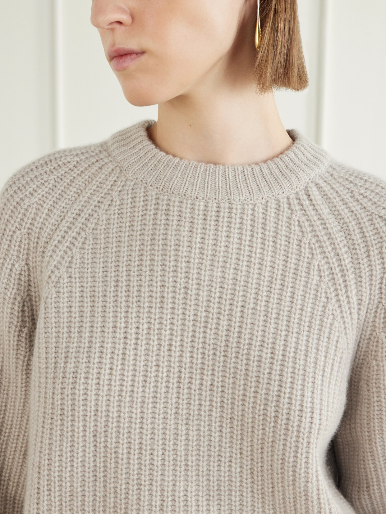 Miki Ribbed Cashmere Sweater