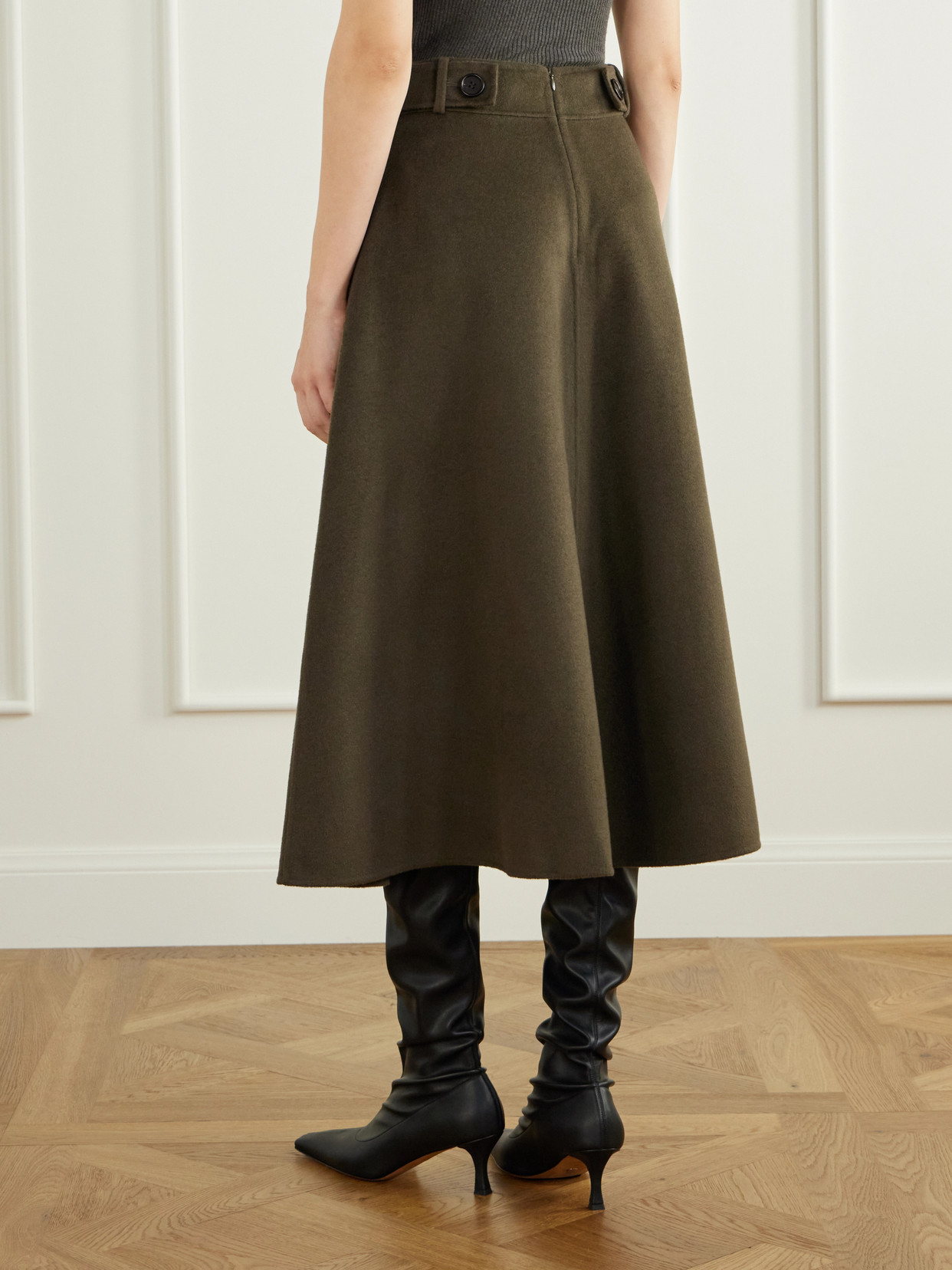 And Cashmere-Blend Woven Midi