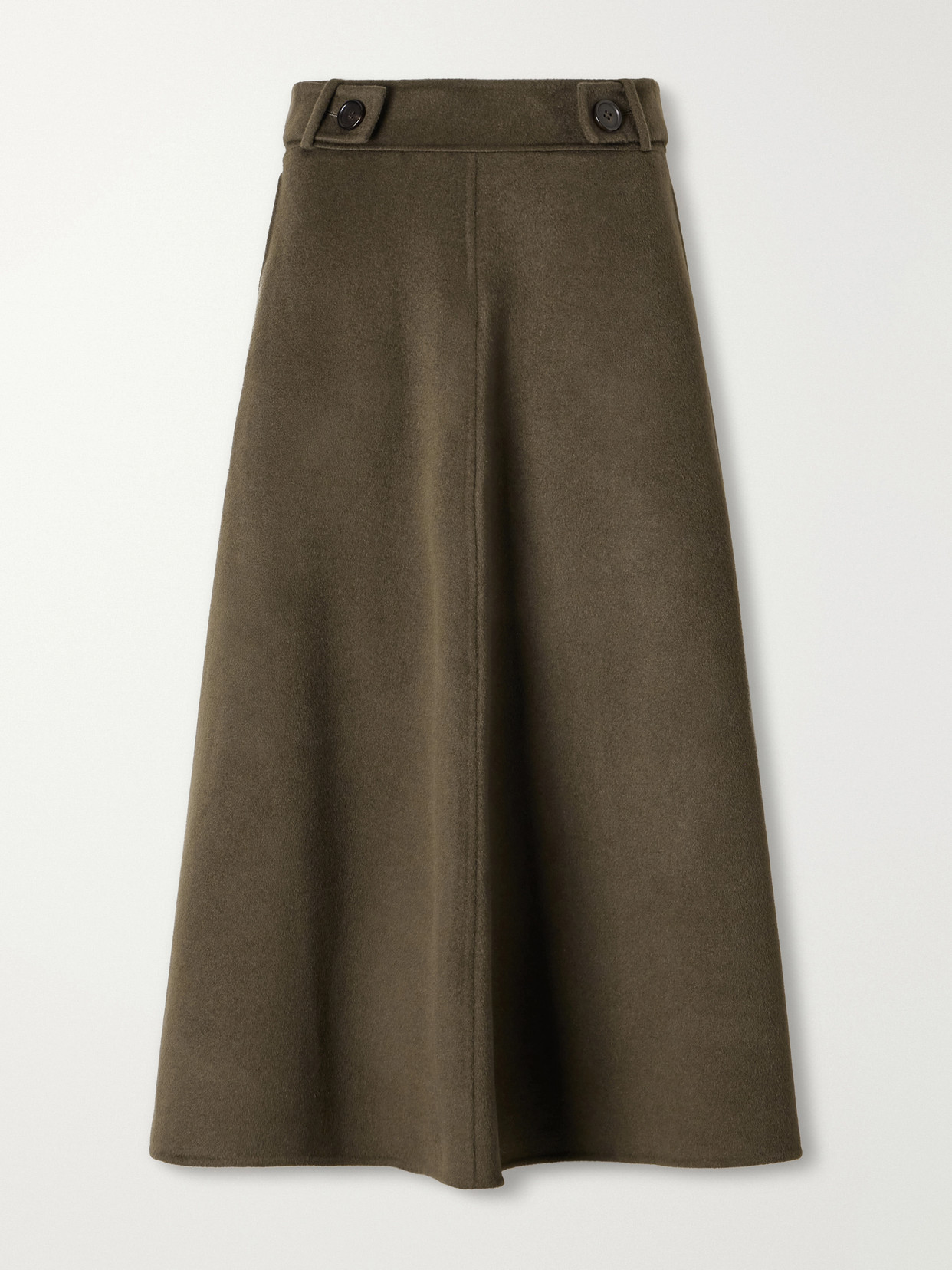 And Cashmere-Blend Woven Midi