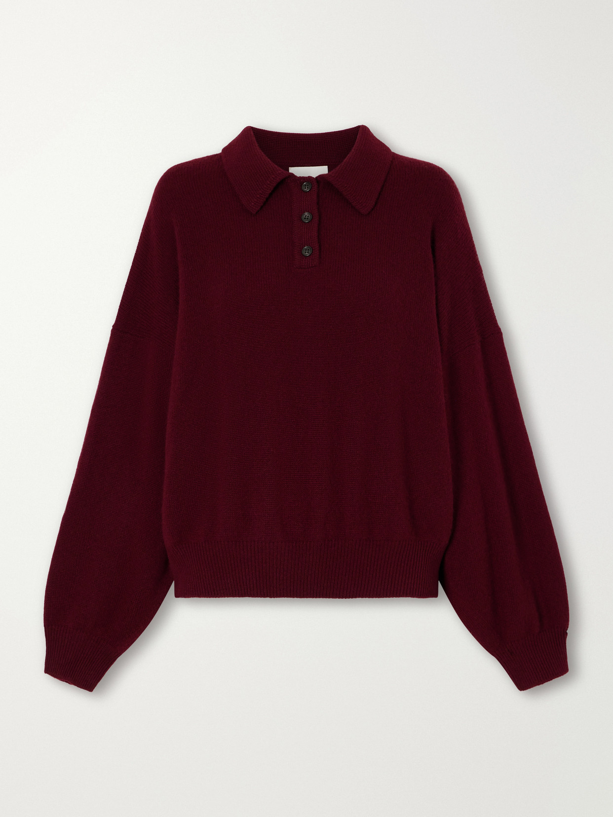 Etta Cashmere Polo Sweater