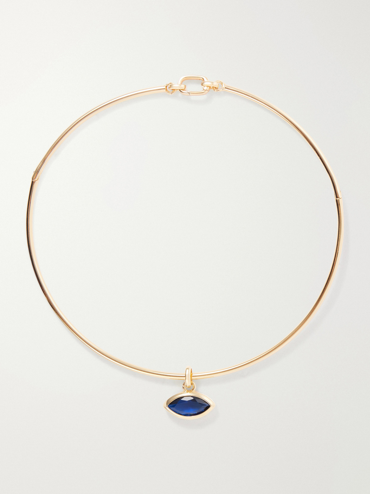 Martha Calvo Protection Gold-toned Sapphire Necklace