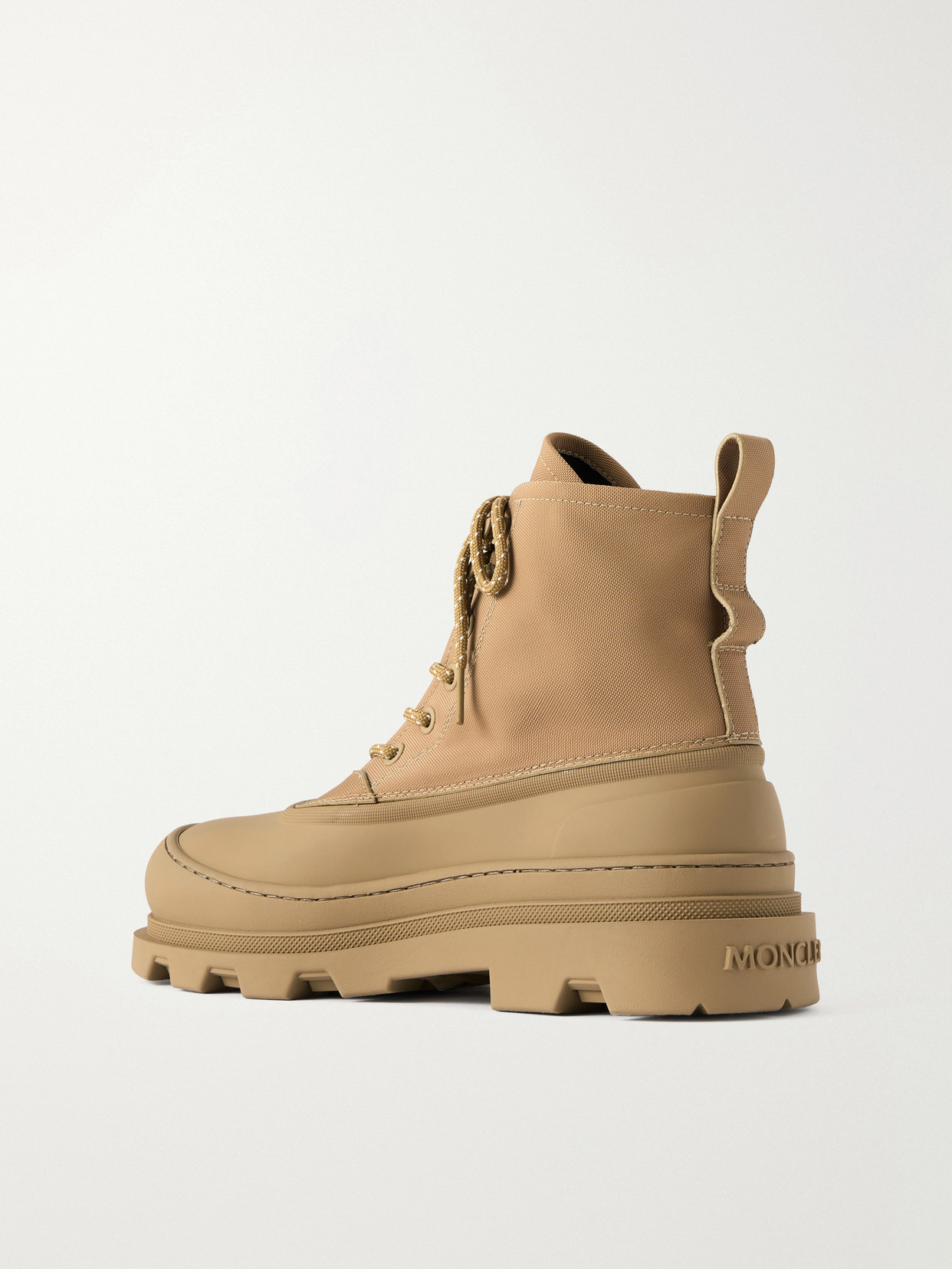 Vera Sheal Rubber-Trimmed Canvas Ankle Boots