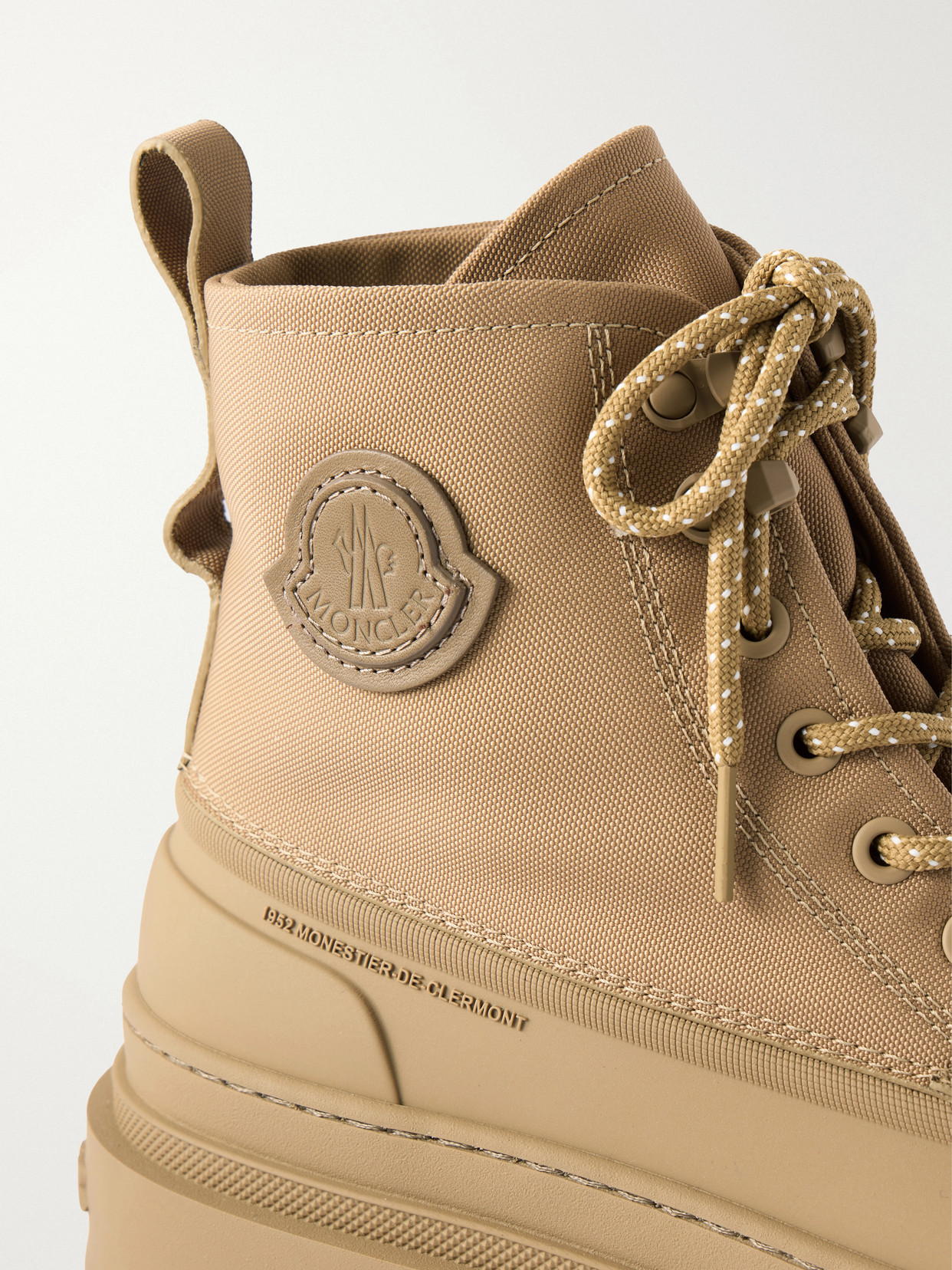 Vera Sheal Rubber-Trimmed Canvas Ankle Boots
