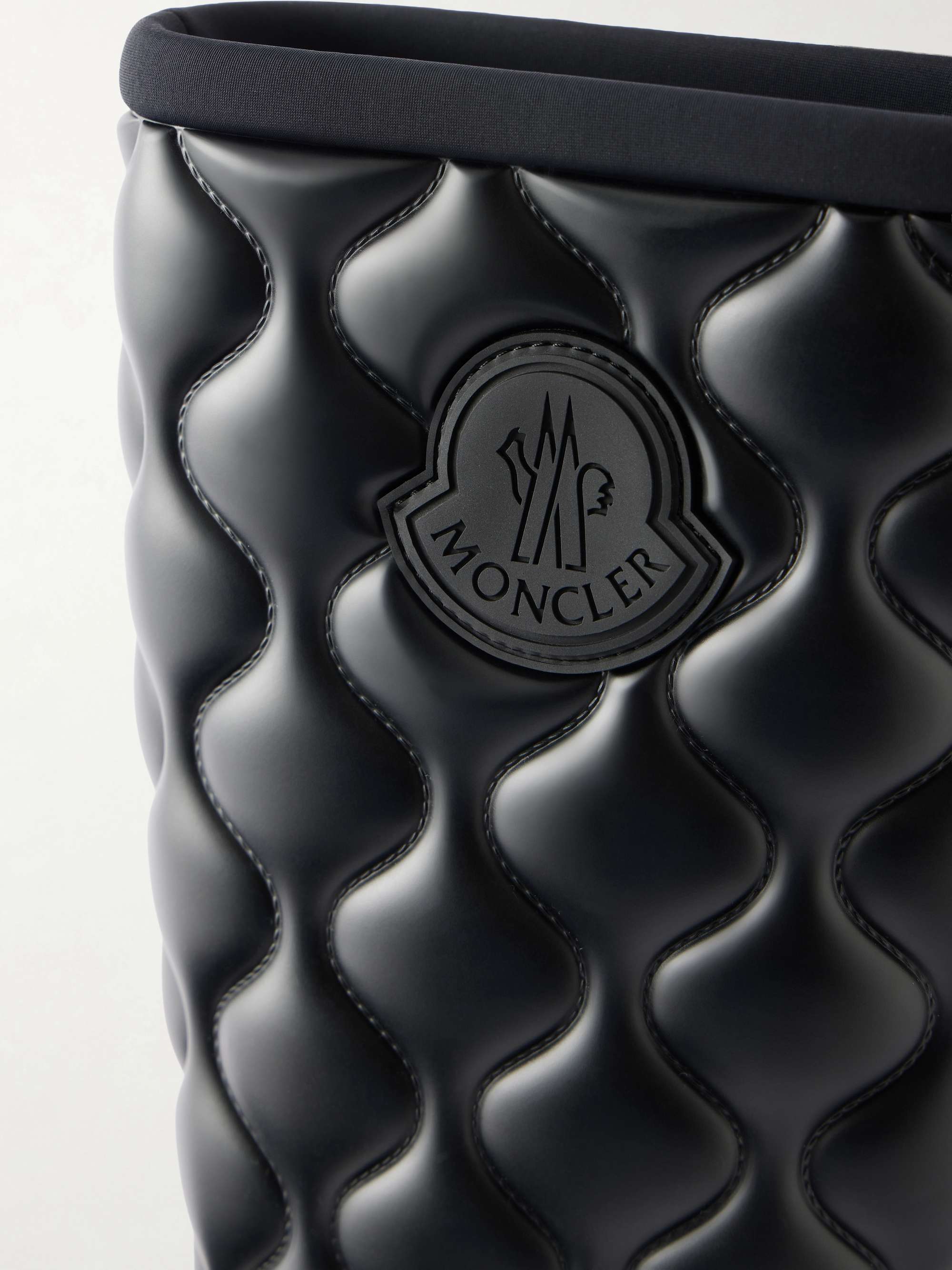 MONCLER Kickstream Quilt knee-high rubber boots | NET-A-PORTER