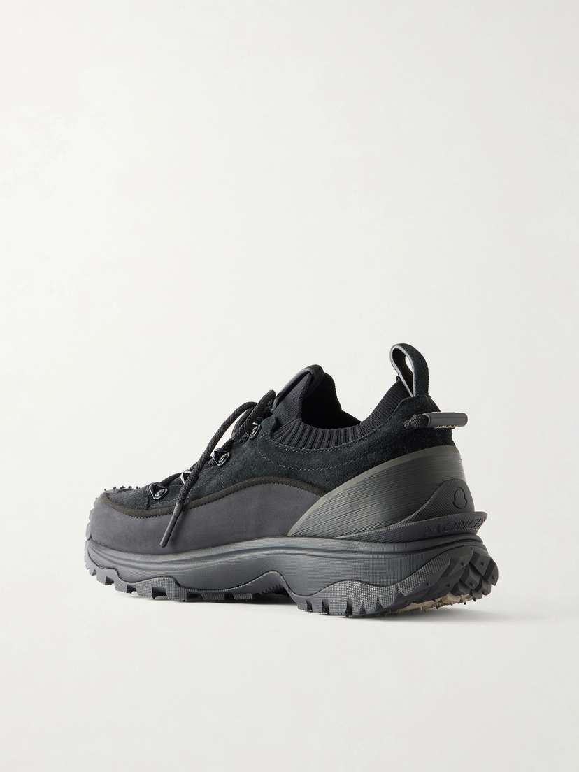 Moncler Trailgrip Lite3 Rubber-trimmed Suede Sneakers | Thumbnail 3 Moncler Trailgrip Lite3 Rubber-trimmed Suede Sneakers | Thumbnail 3