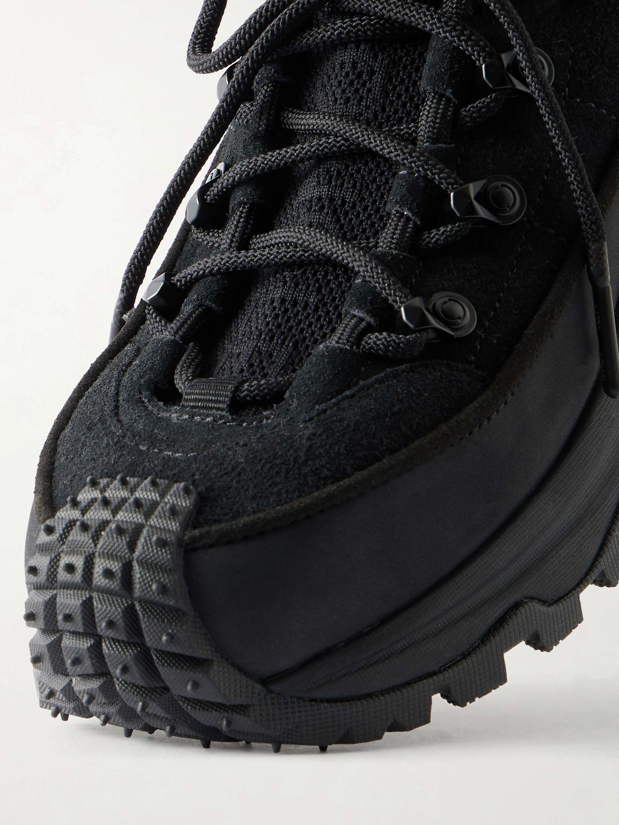 MONCLER Trailgrip Lite3 rubber-trimmed suede sneakers | NET-A-PORTER
