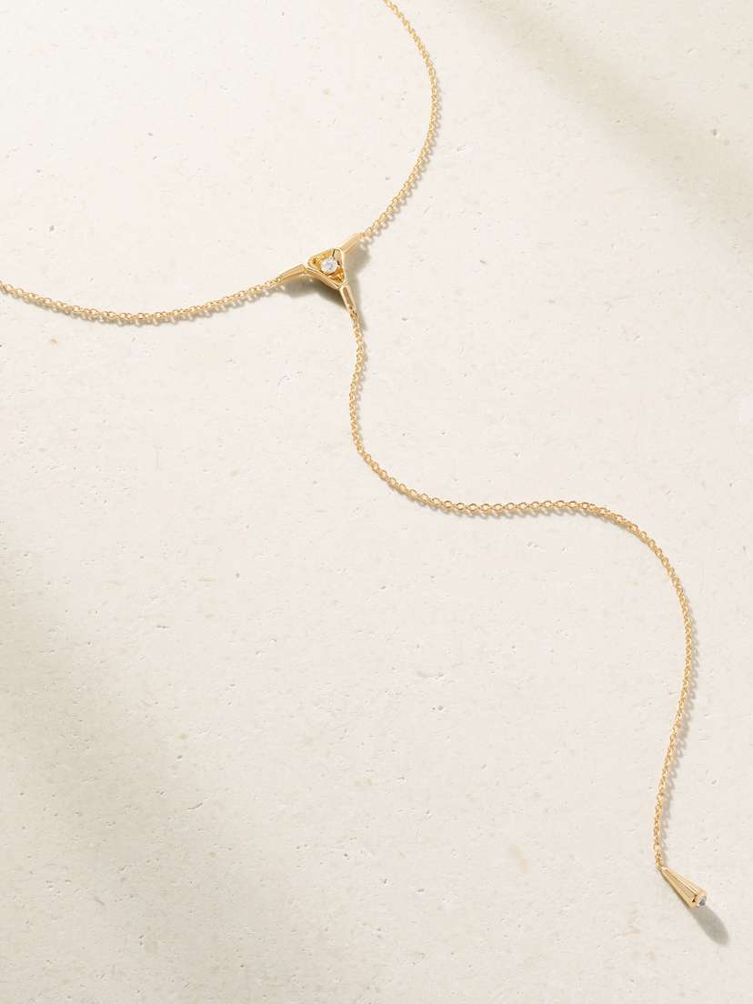 Nikos Koulis 18-karat Gold Diamond Necklace | Thumbnail 4 Nikos Koulis 18-karat Gold Diamond Necklace | Thumbnail 4