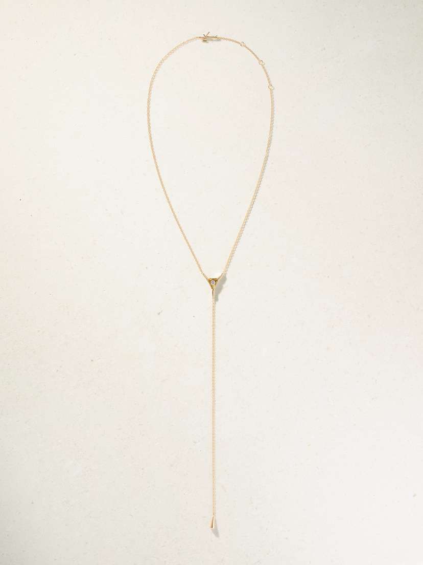Nikos Koulis 18-karat Gold Diamond Necklace
