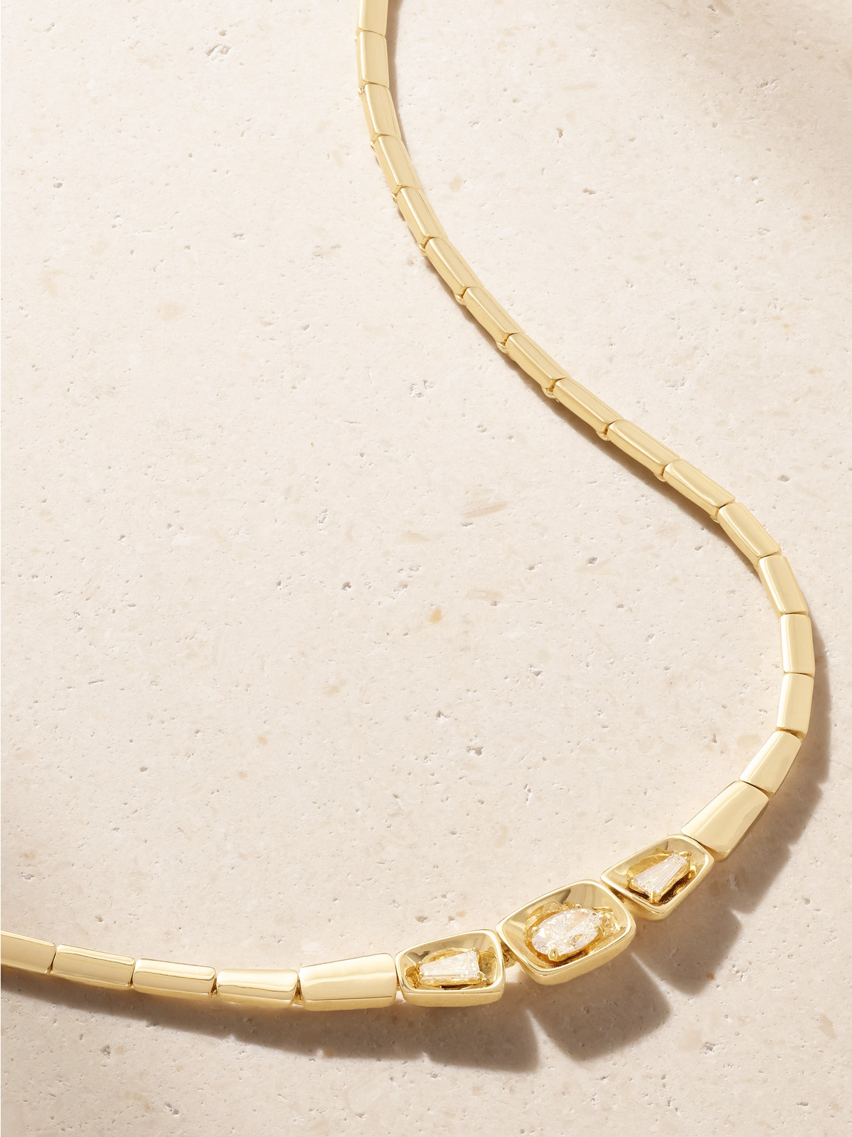 Nikos Koulis Look 18-karat Gold And Diamond Necklace