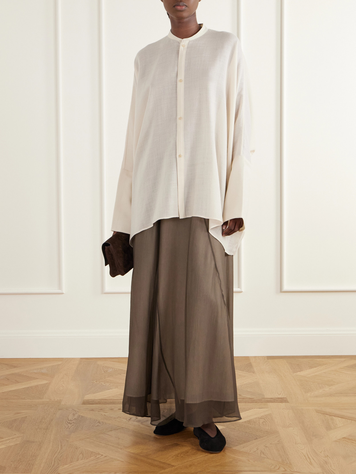 Kael Asymmetric Cotton-Gauze Shirt