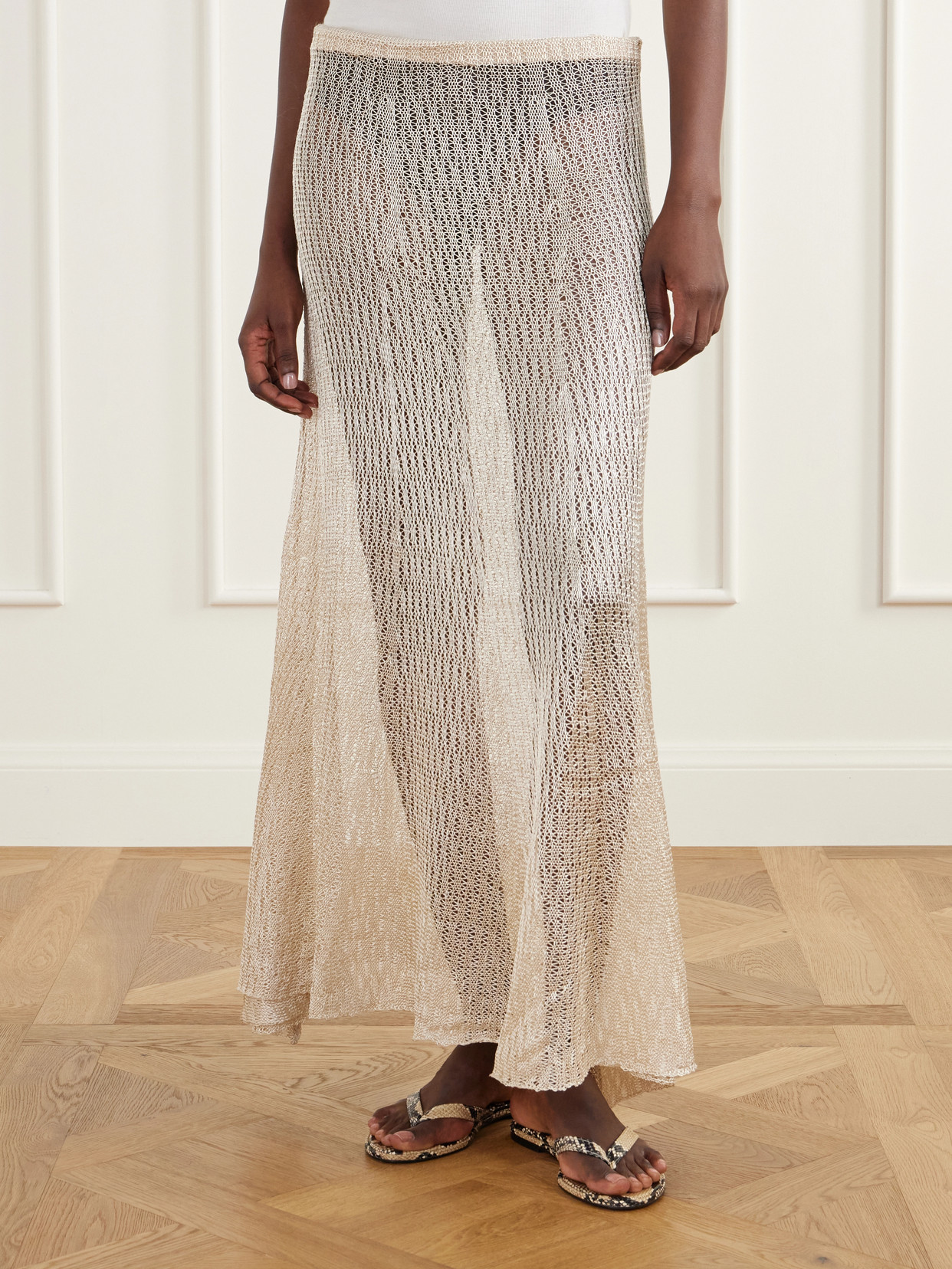 Parasol Open-Knit Maxi