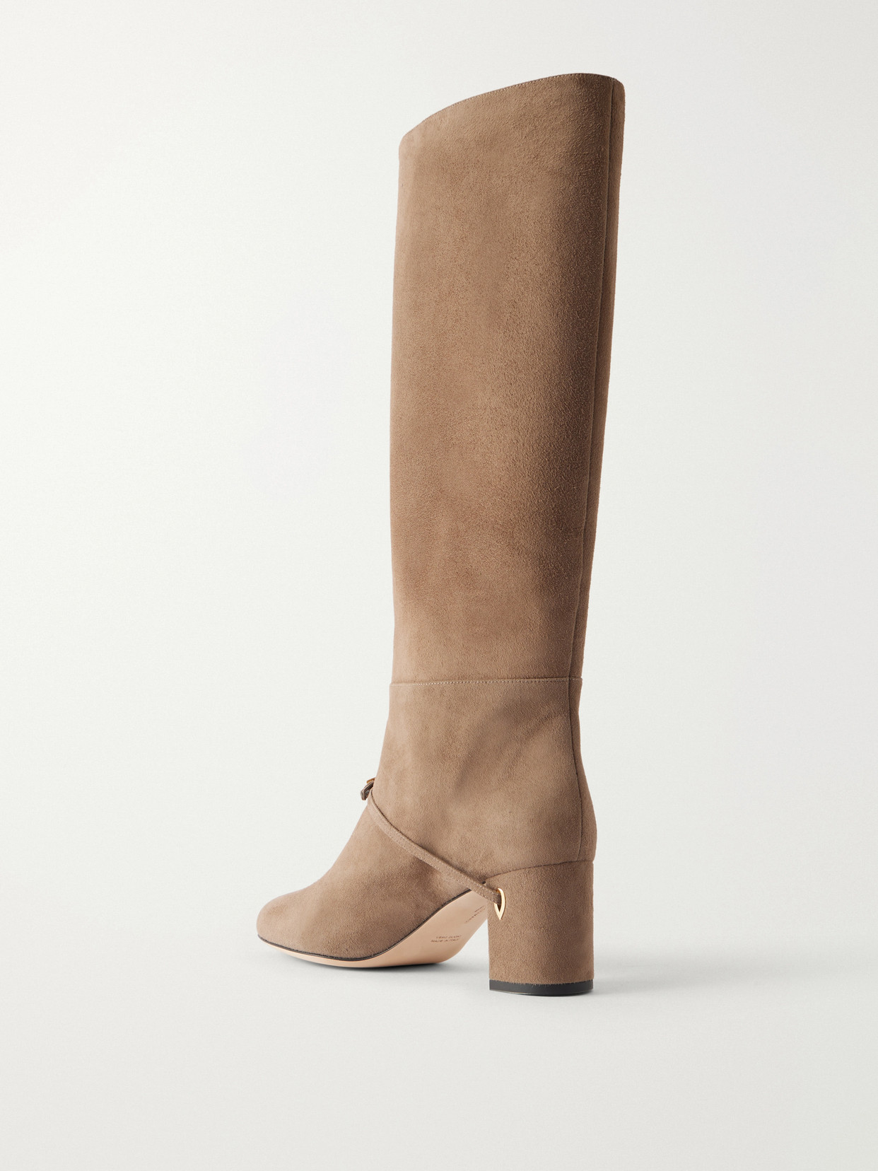 Sami 65 Buckle-Detailed Suede Knee Boots