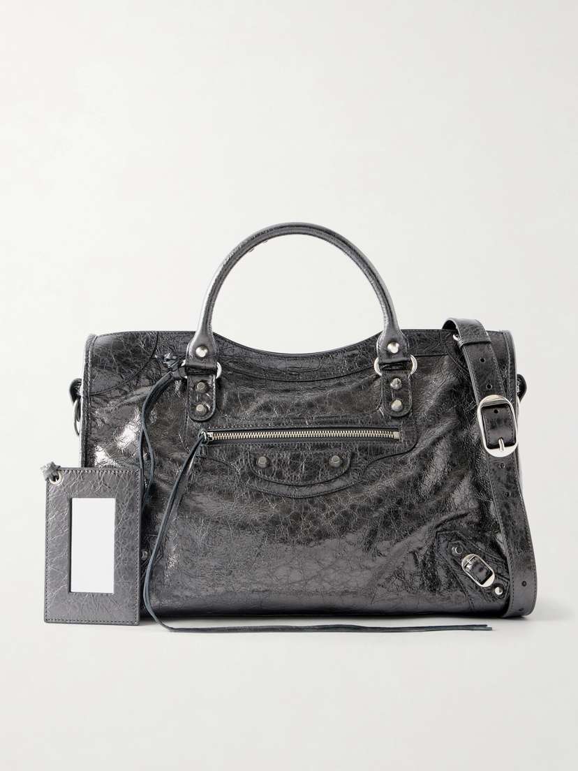 Balenciaga Le City Medium Leather Shoulder Bag
