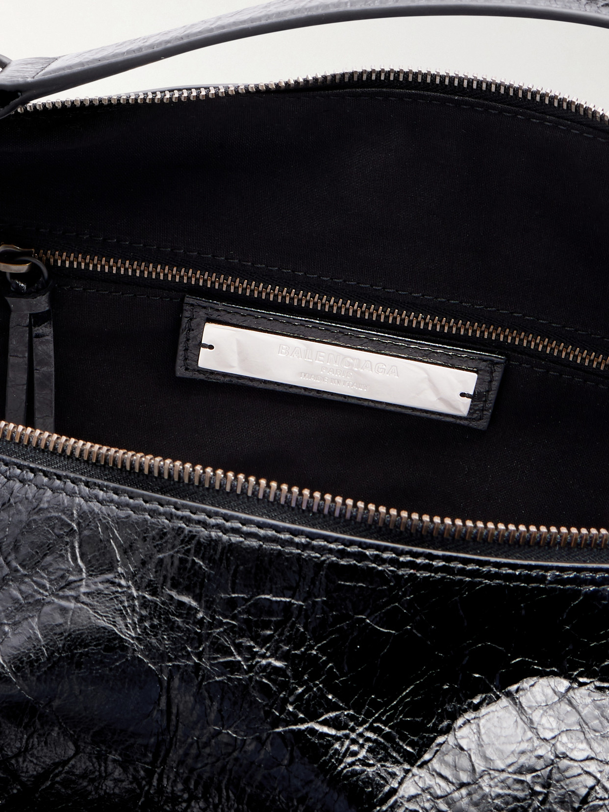 Le City Medium Crinkled-Leather Shoulder Bag