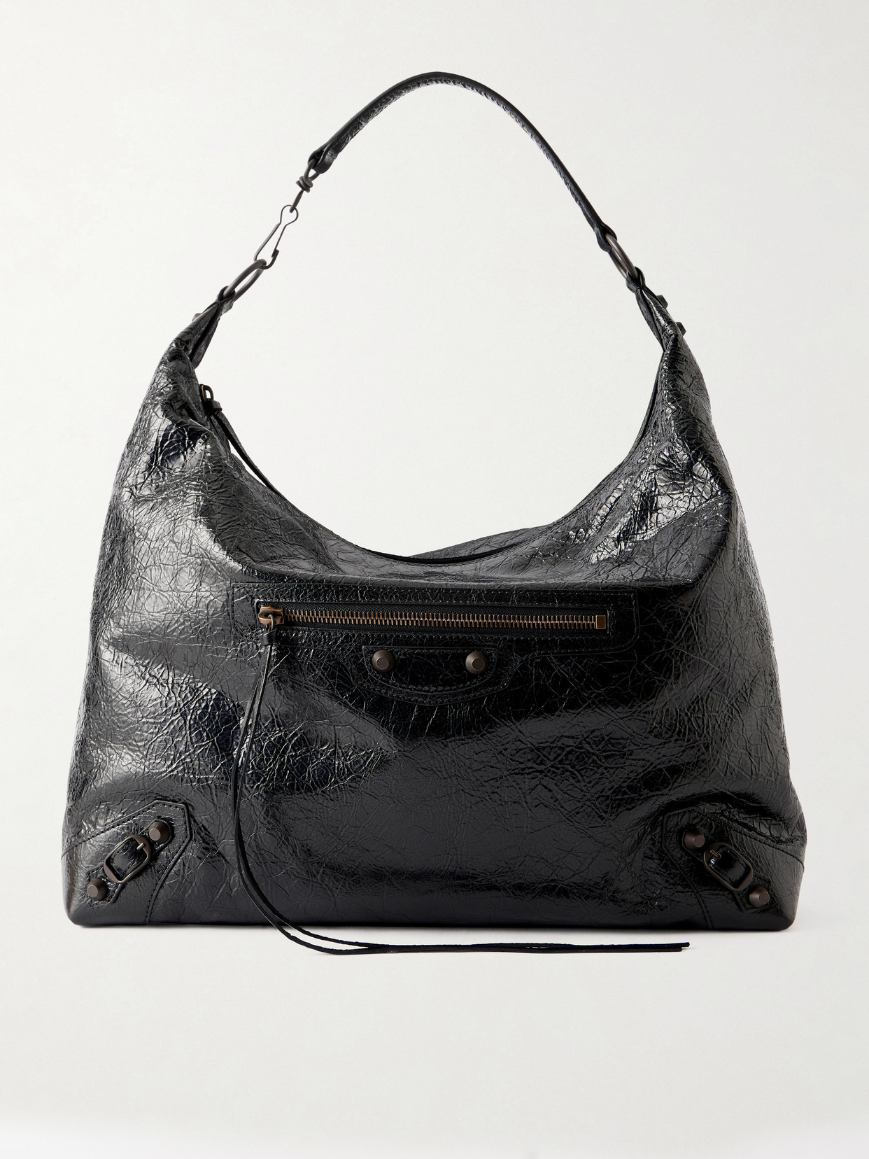 Le City Medium Crinkled-Leather Shoulder Bag