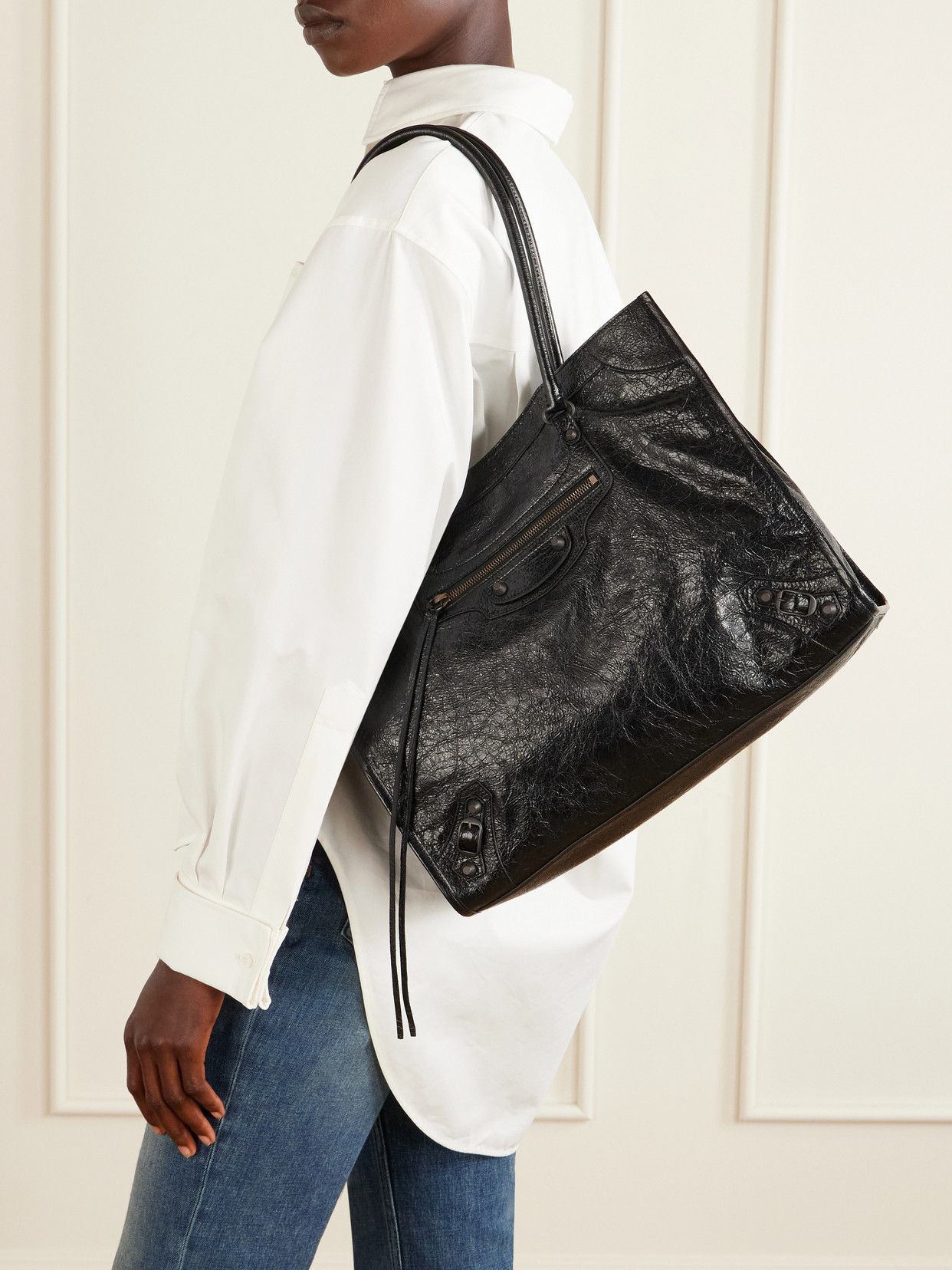 Le City Medium Leather Tote