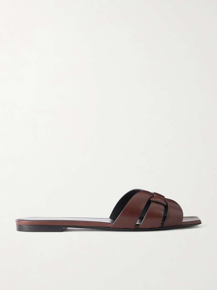 Saint Laurent Tribute Leather Slides