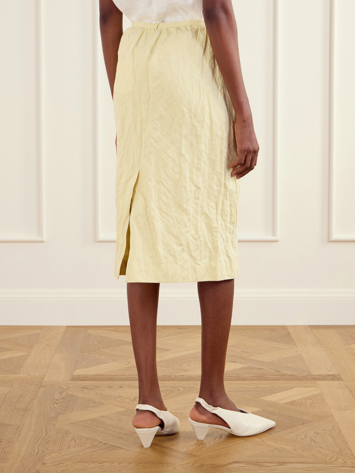 Shushu/Tong - Bow-Detail Cotton-Blend Midi