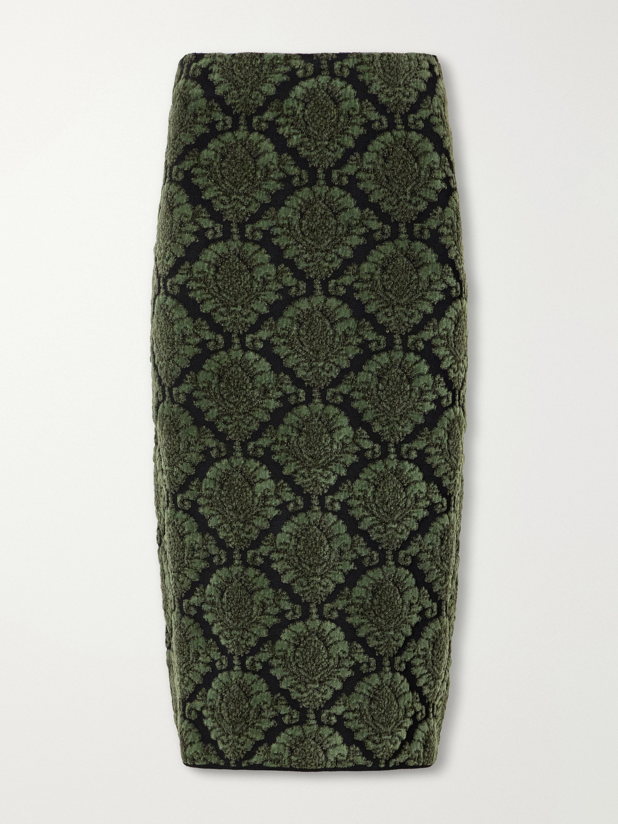 Shushu/Tong - Cotton-Blend Pile-Jacquard Knee-Length Skirt