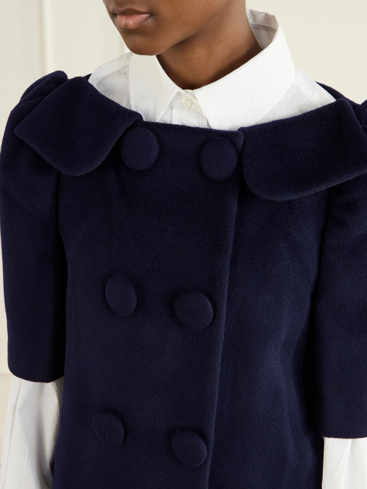 Shushu-tong Wool Coat In Blue