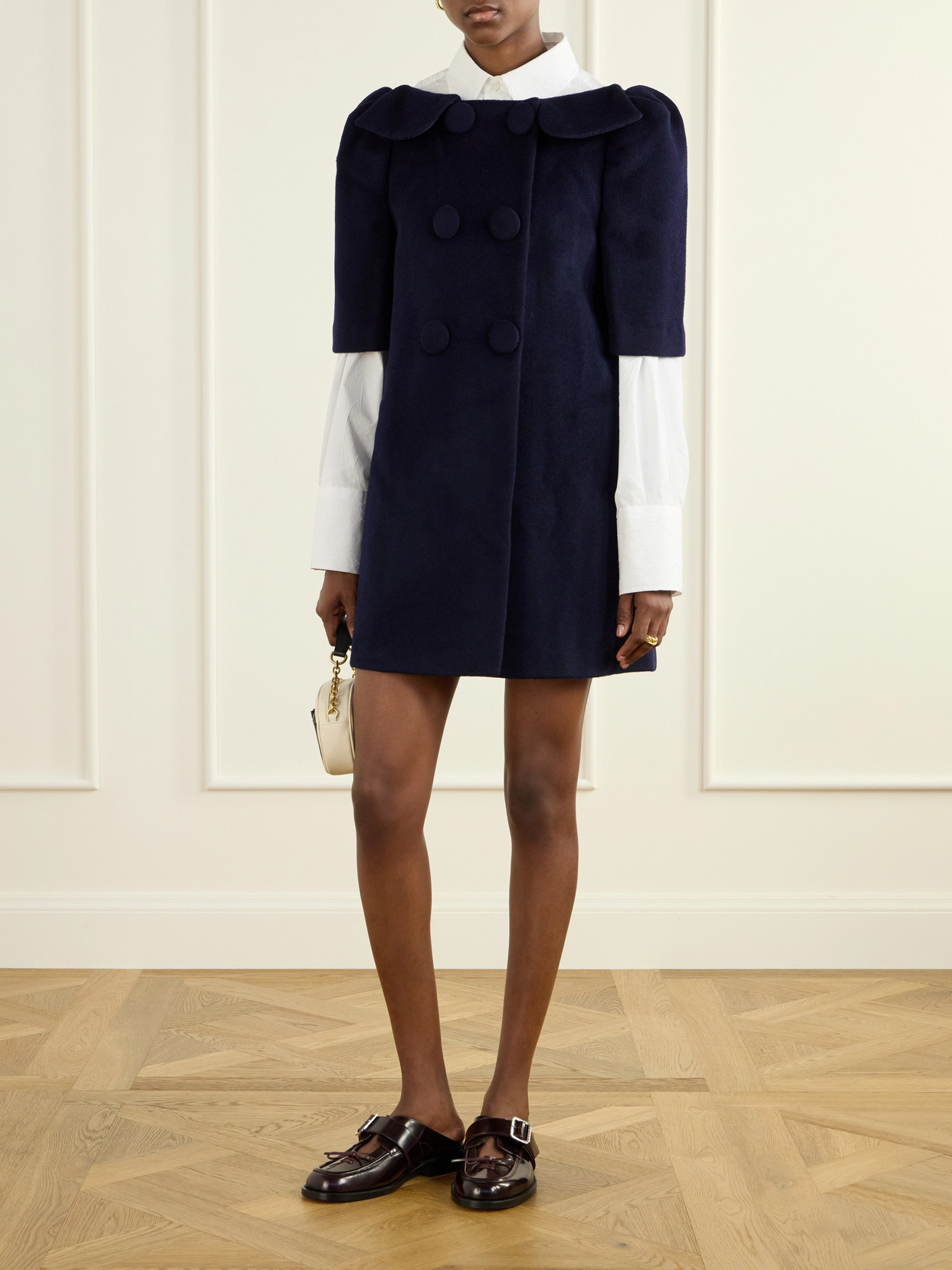 Shushu-tong Wool Coat In Blue