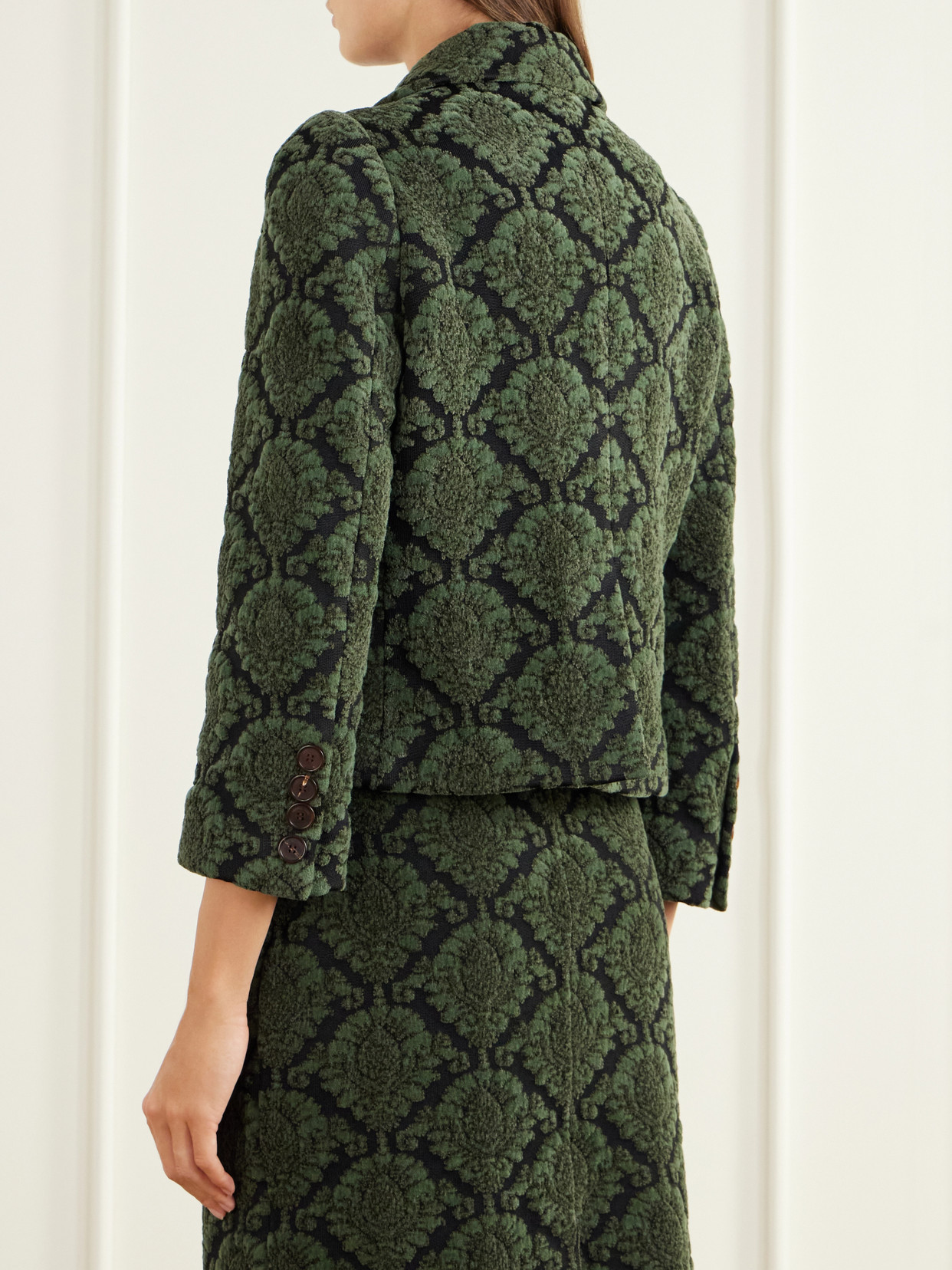 Shushu/Tong - Cropped Cotton-Blend Pile-Jacquard Jacket