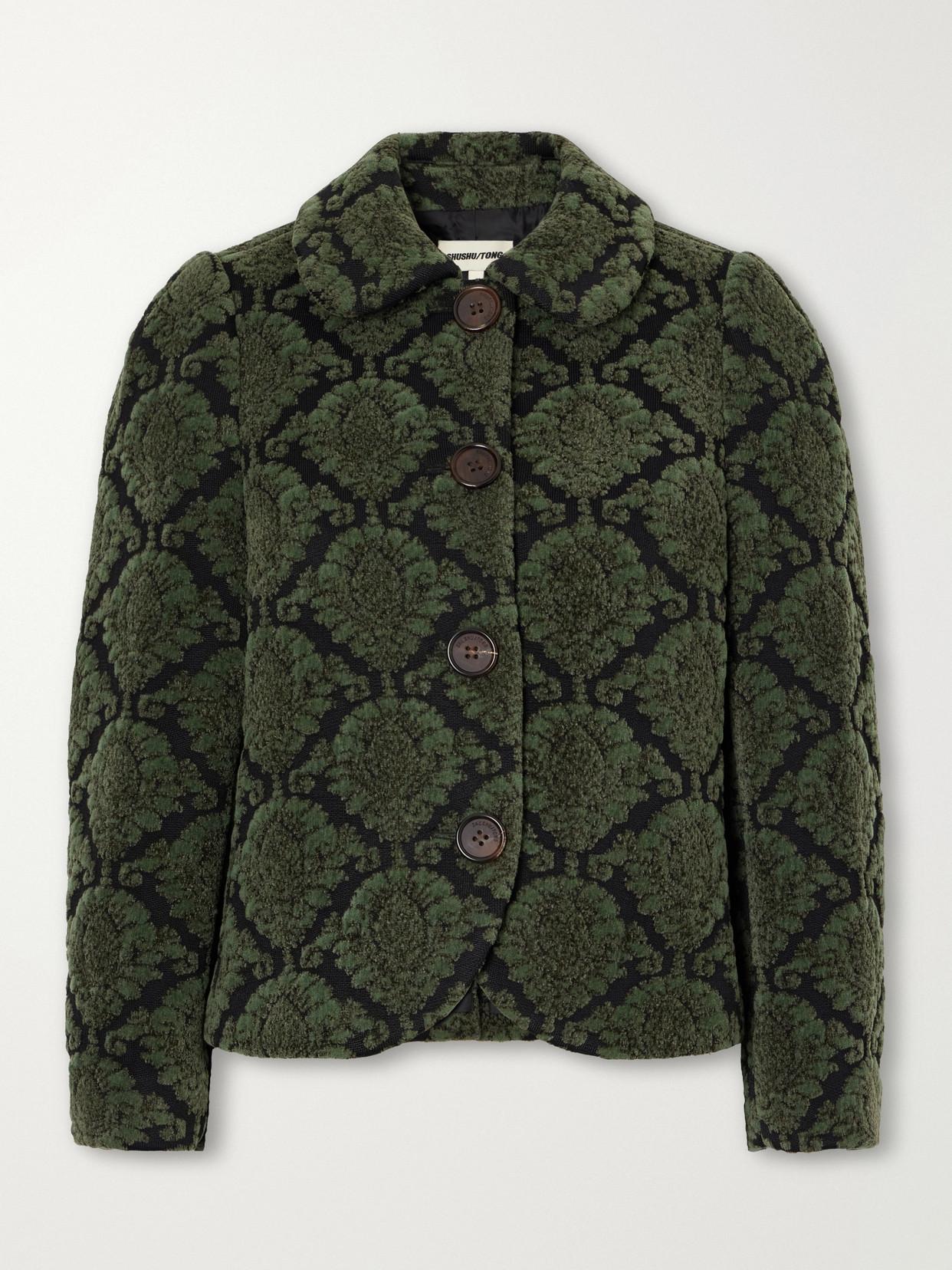 Shushu/Tong - Cropped Cotton-Blend Pile-Jacquard Jacket