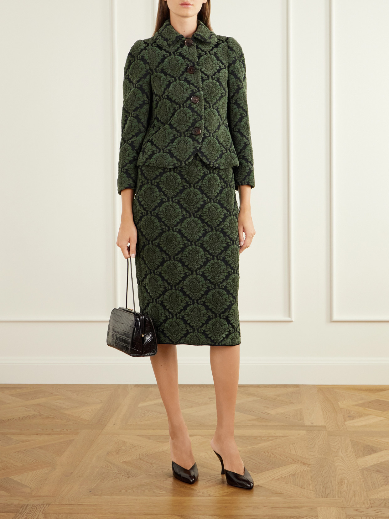 Shushu/Tong - Cropped Cotton-Blend Pile-Jacquard Jacket