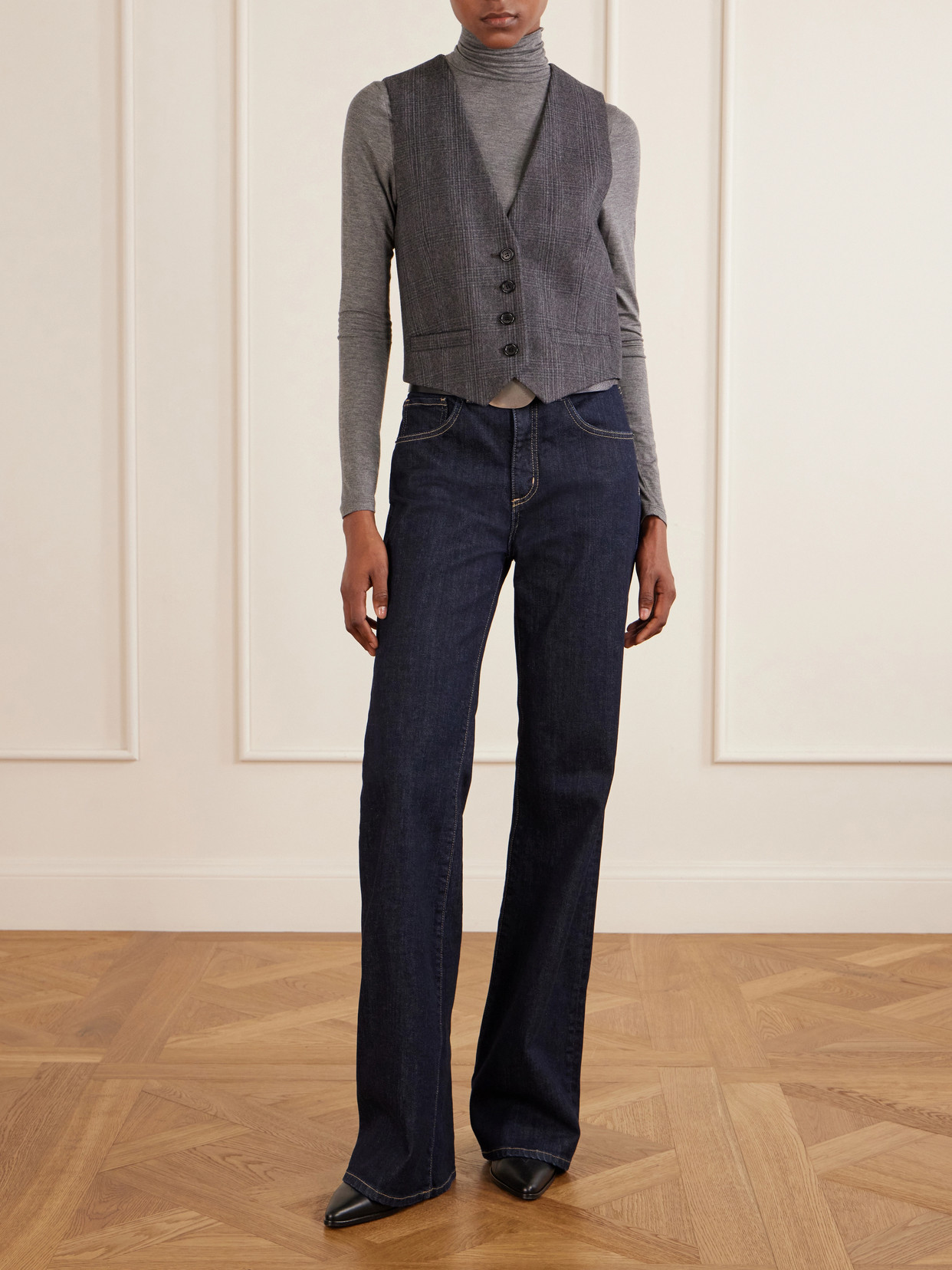 Keria Stretch-Jersey Turtleneck Top