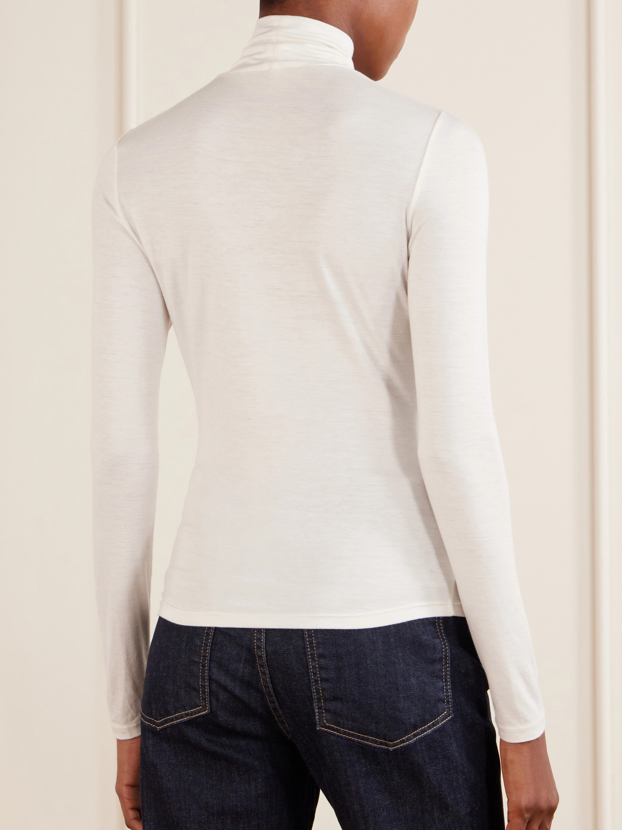Keria Stretch-Jersey Turtleneck Top
