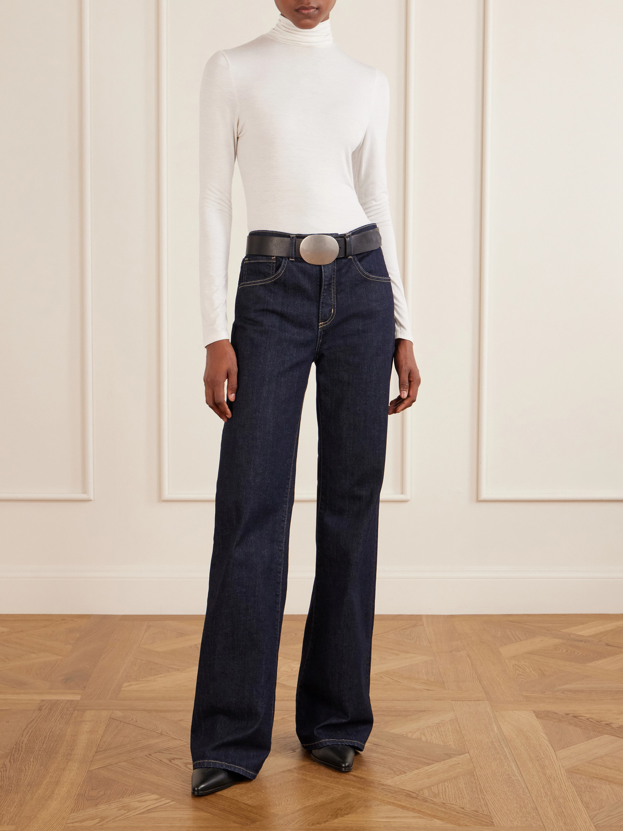 Keria Stretch-Jersey Turtleneck Top