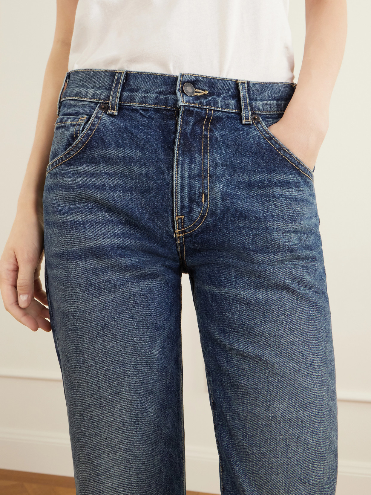 Roxane Mid-Rise Flared Jeans