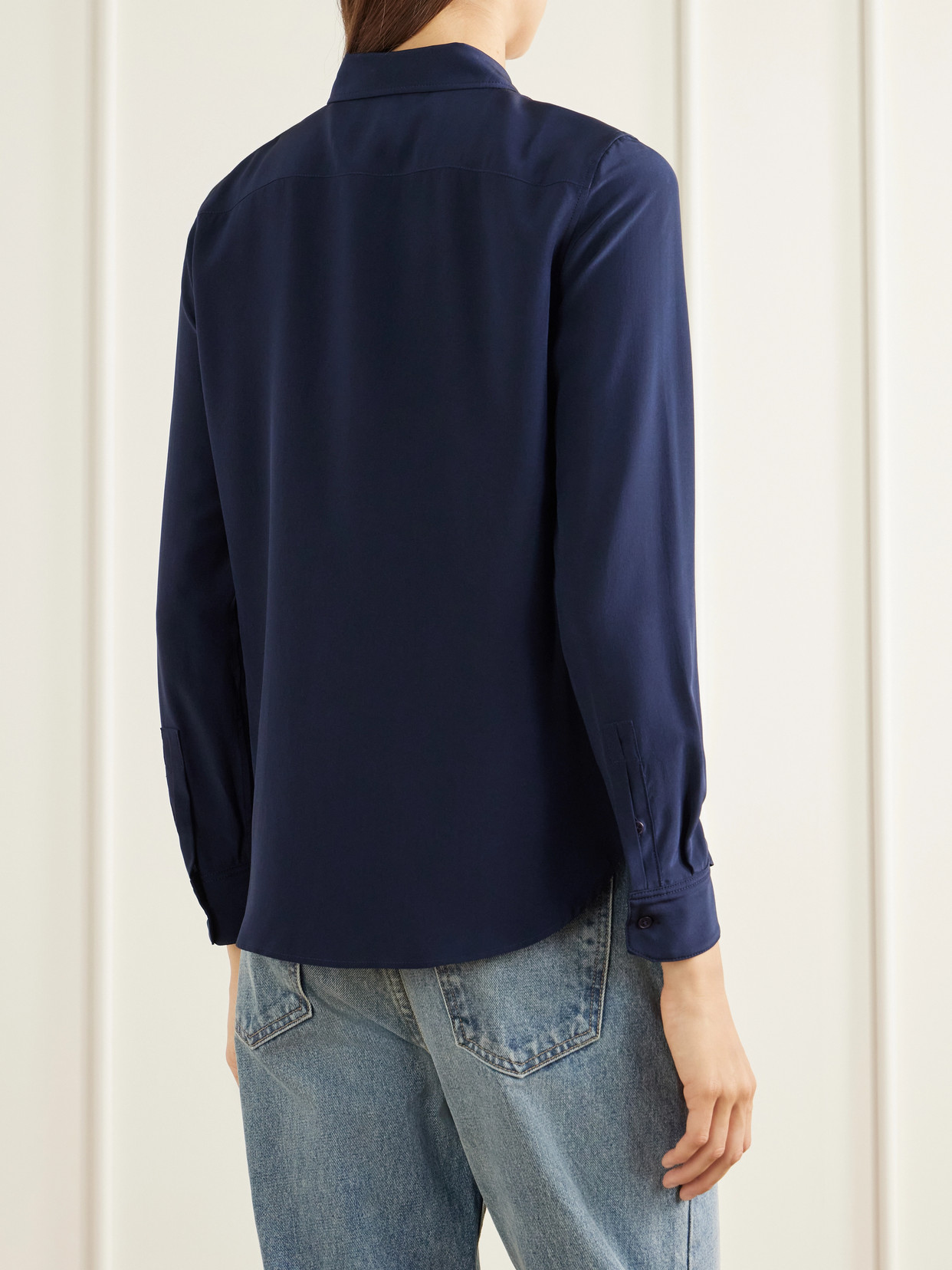 Gaia Silk-Crepe De Chine Shirt