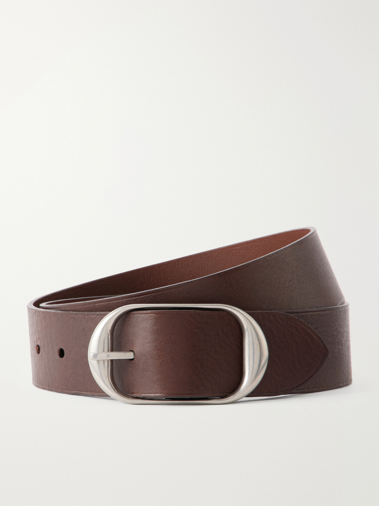 Nili Lotan Nili Leather Belt In Brown