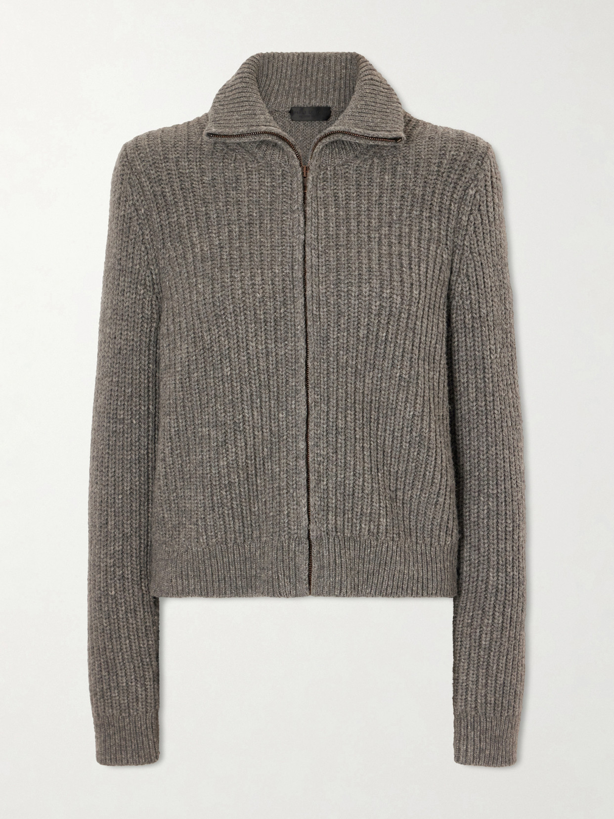 Nili Lotan Arlen Merino Wool-blend Cardigan In Gray
